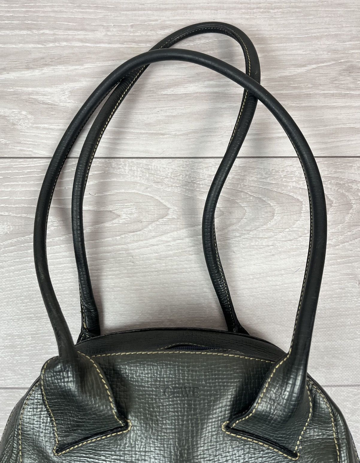 Loewe Loewe Vintage 80s Luxury Leather Shoulder Bag Womens Size ONE SIZE - 7 Thumbnail