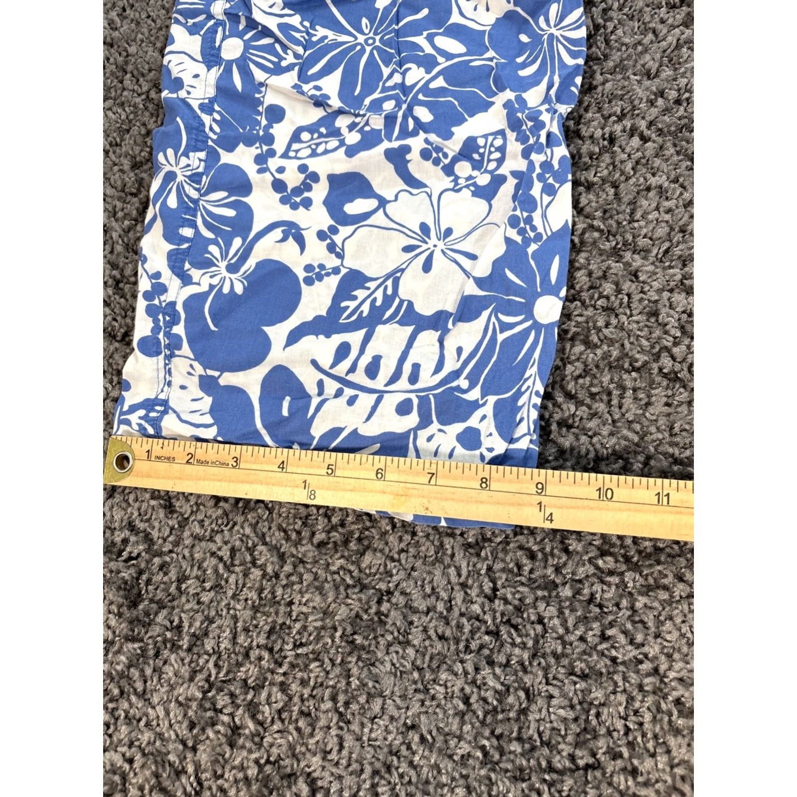 Victoria's Secret VINTAGE Victoria's Secret Capri Pants Womens M Blue Floral 90s Baggy/Loose Fit Size 32" / US 10 / IT 46 - 4 Thumbnail