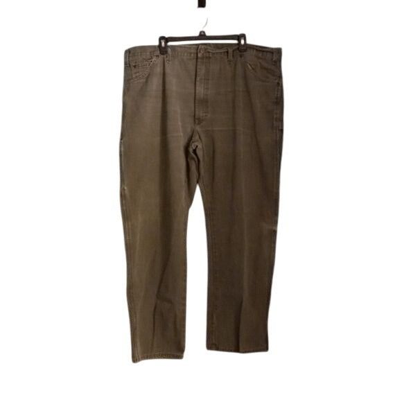 Dickies Dickies Mens Green Cotton Work Pants 44x32 With Pockets Butt Size US 44 / EU 60 - 1 Thumbnail