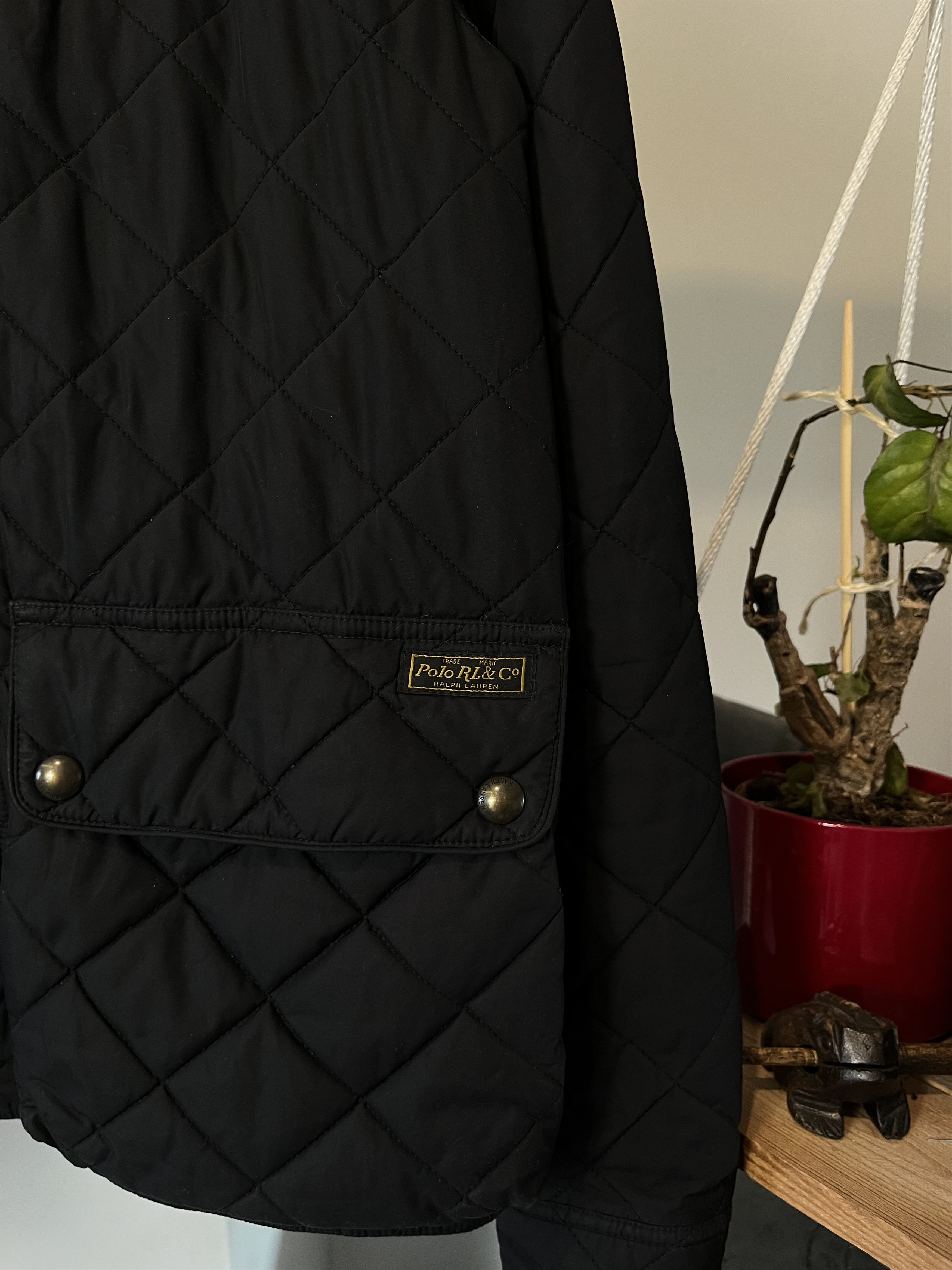 Polo Ralph Lauren × Ralph Lauren × Vintage Vintage Polo Ralph Lauren Black Quilted Jacket Old Money Size US M / EU 48-50 / 2 - 4 Thumbnail