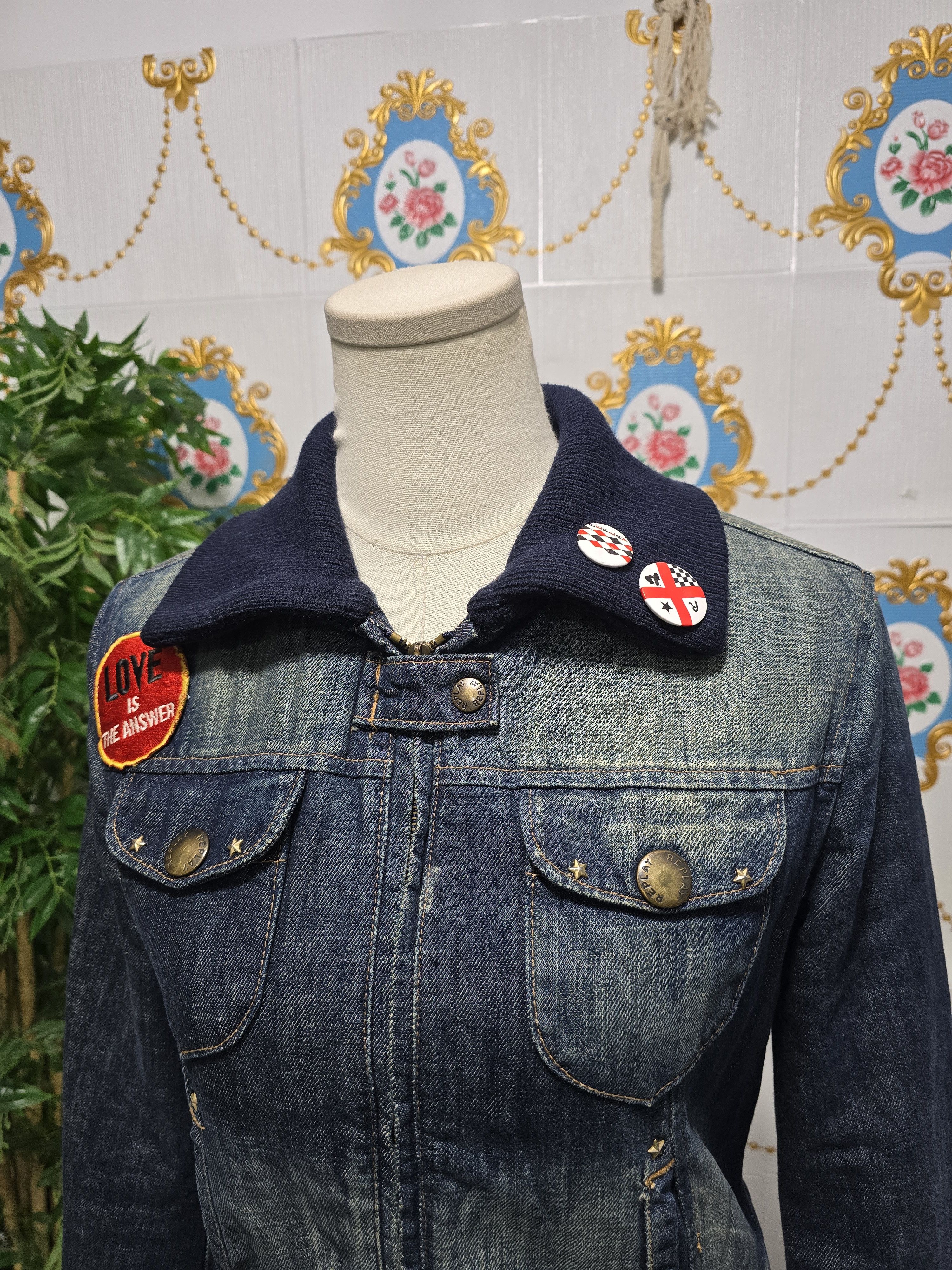Replay REPLAY rare Vintage Jacket, beautiful with all accessories Size M / US 6-8 / IT 42-44 - 2 Thumbnail