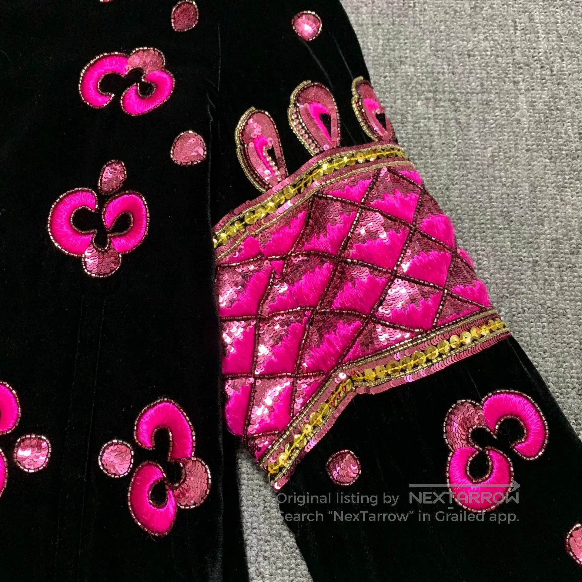 Saint Laurent Paris Saint Laurent 18FW Teddy Jacket Black Velvet. Size L / US 10 / IT 46 - 3 Thumbnail