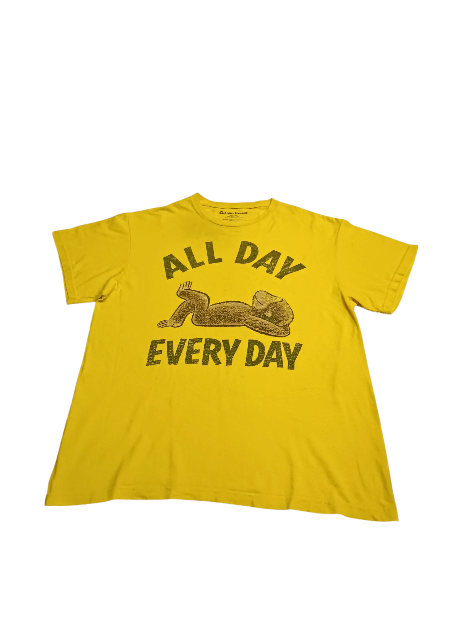 Vintage Vintage Curious George Shirt "All Day Every Day" Size US L / EU 52-54 / 3 - 4 Thumbnail