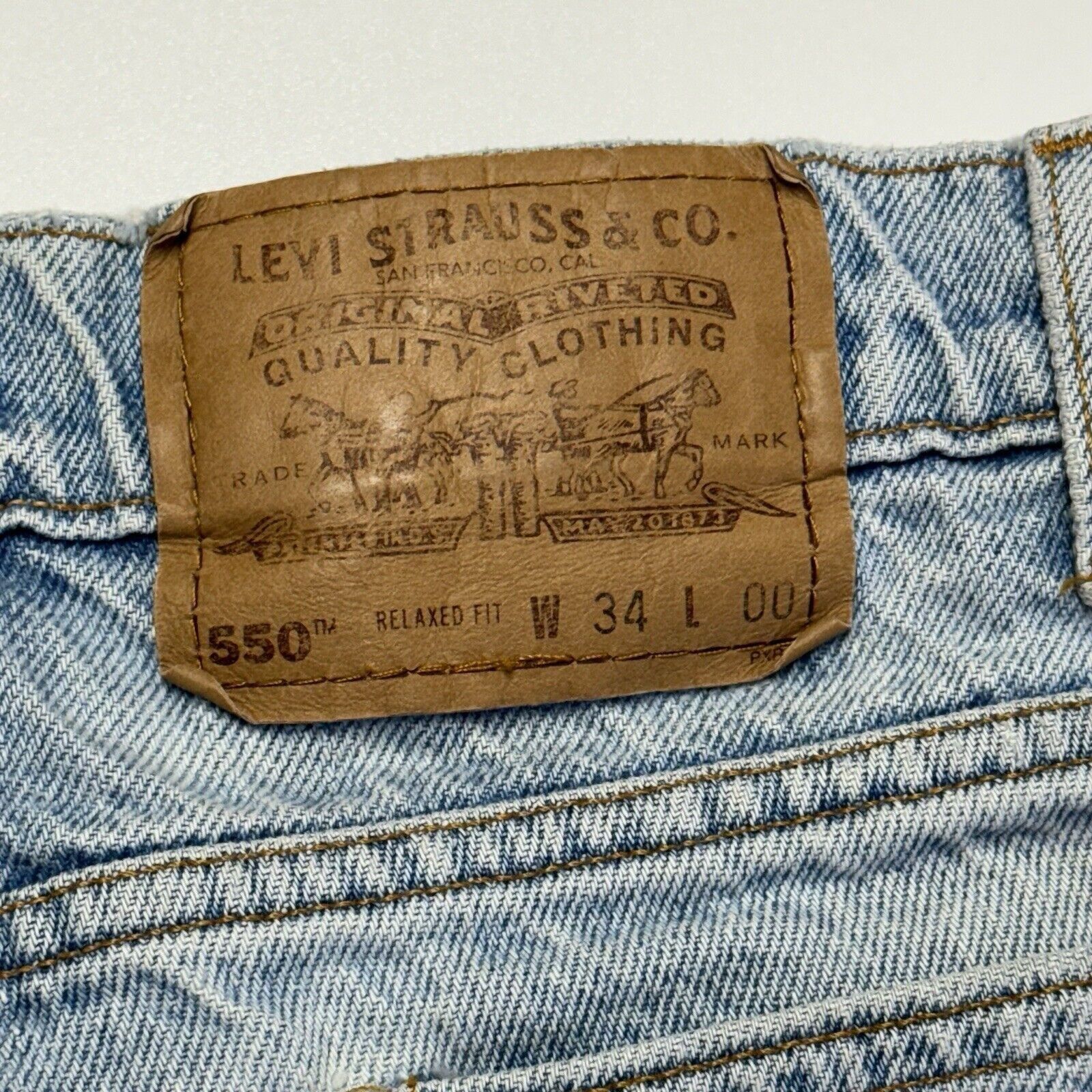 Levi's × Vintage Vintage Levis Orange Tabs Denim Shorts Mens 34 Skate Streetw Size US 34 / EU 50 - 10 Thumbnail
