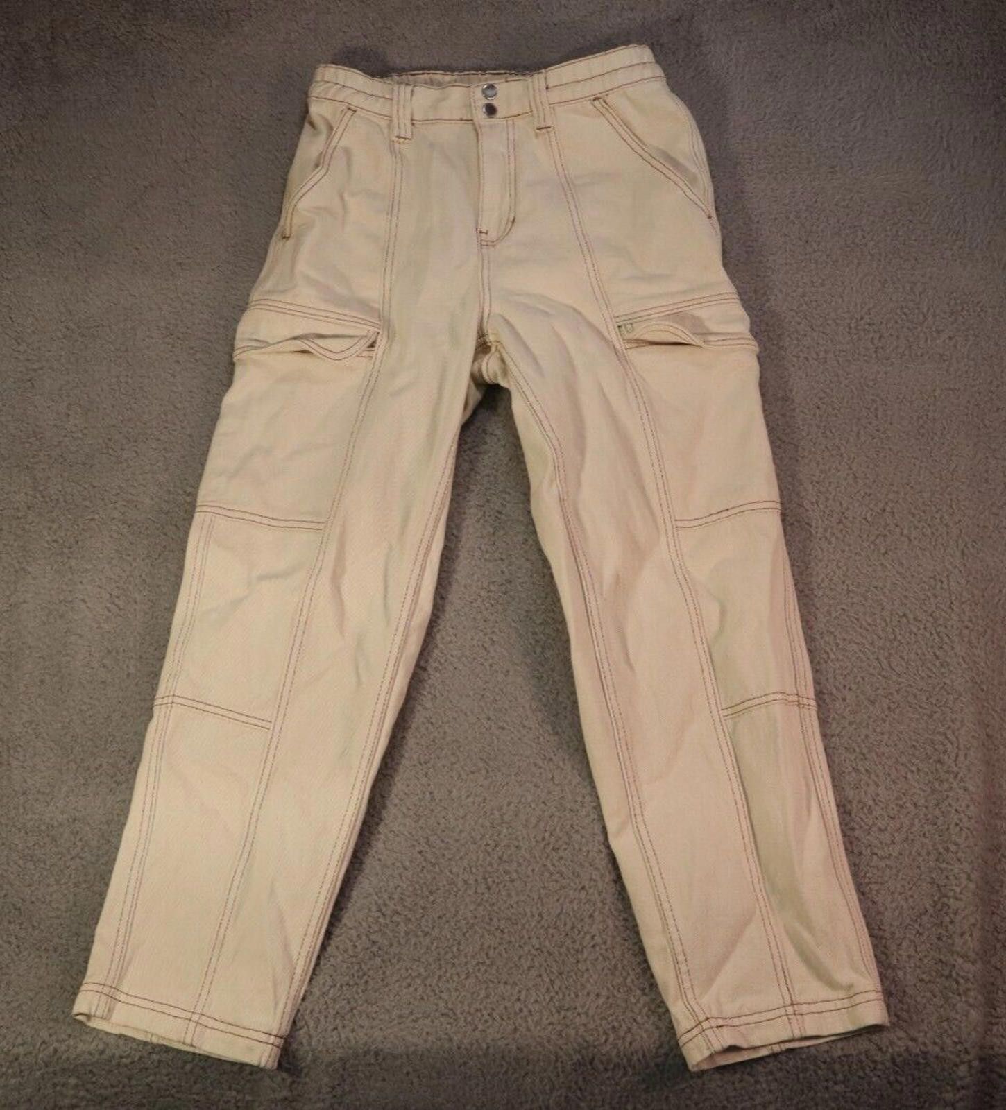 Pacsun Pacsun Elastic Waist Bone Relaxed Utility Cargo Pants Medium Size 32" / US 10 / IT 46 - 1 Thumbnail