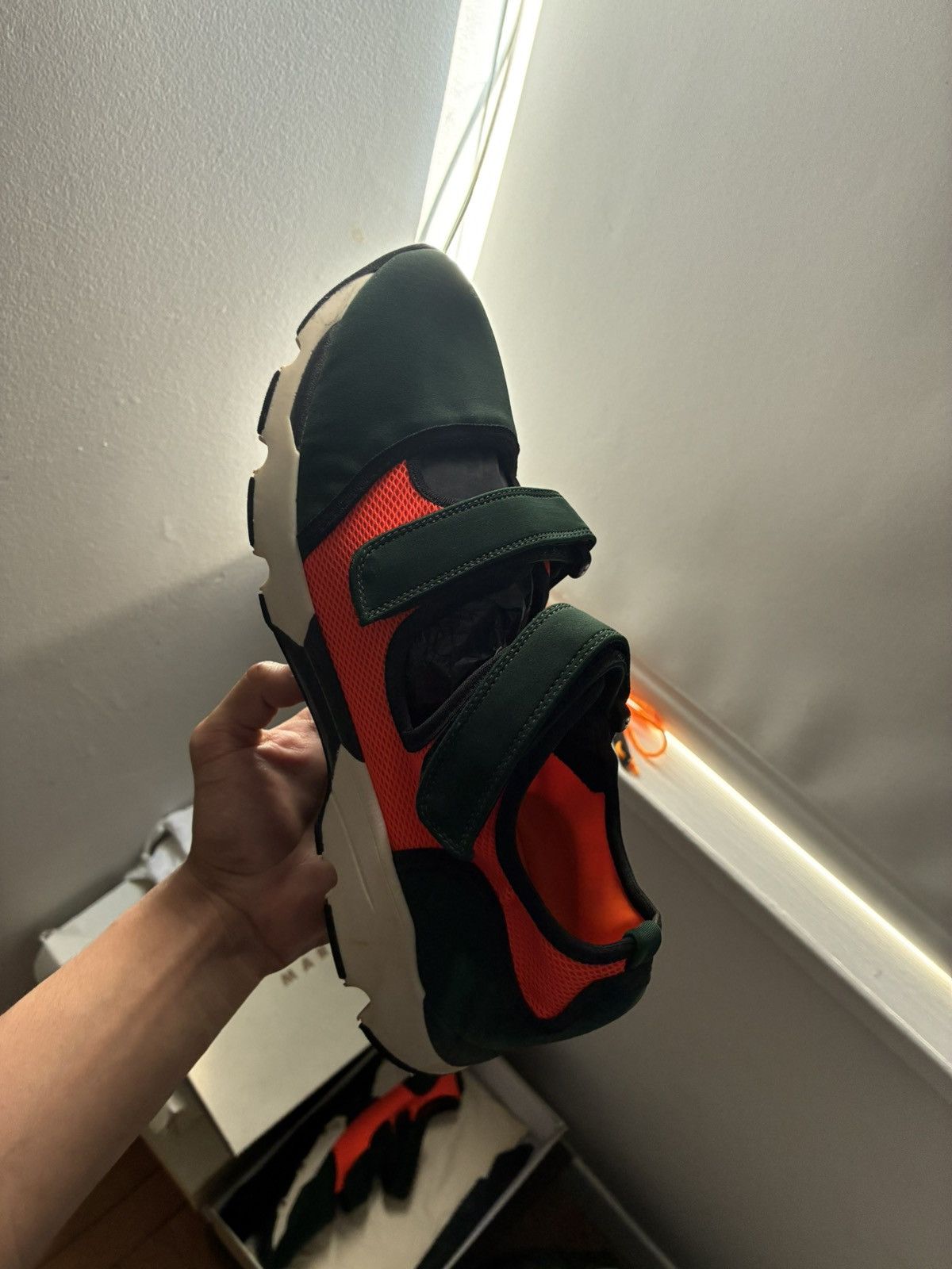 Marni Marni “Scarpa” in Pino/fluo orange Size US 10.5 / EU 43-44 - 2 Thumbnail