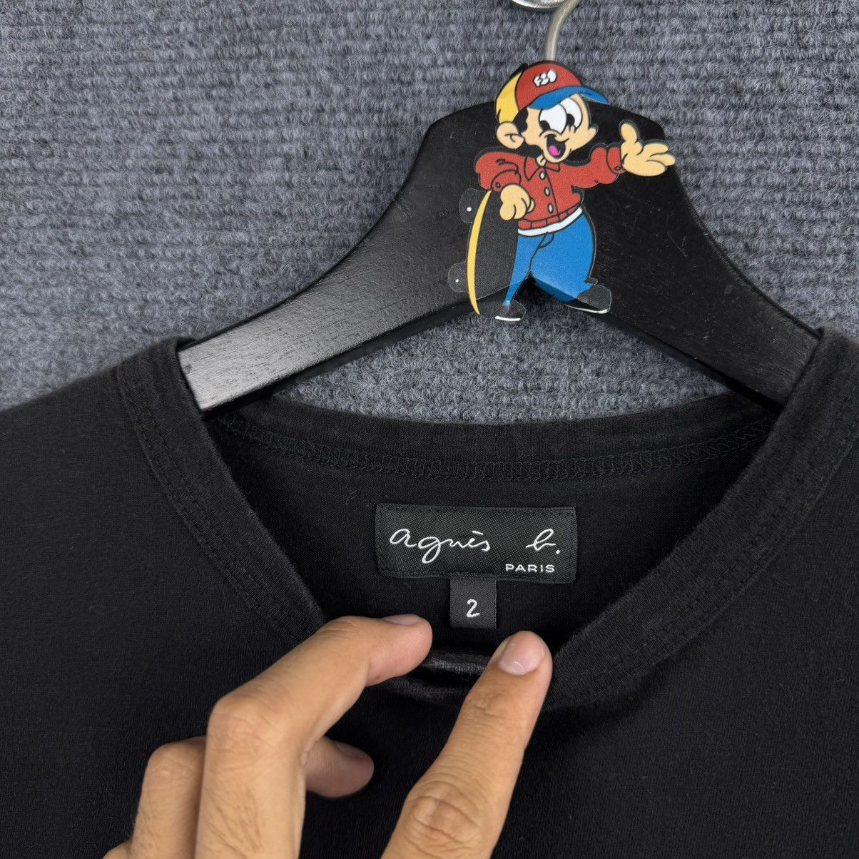 agnes b. classic logo T-shirt from the French designer brand agnès b Size XS / US 0-2 / IT 36-38 - 3 Thumbnail