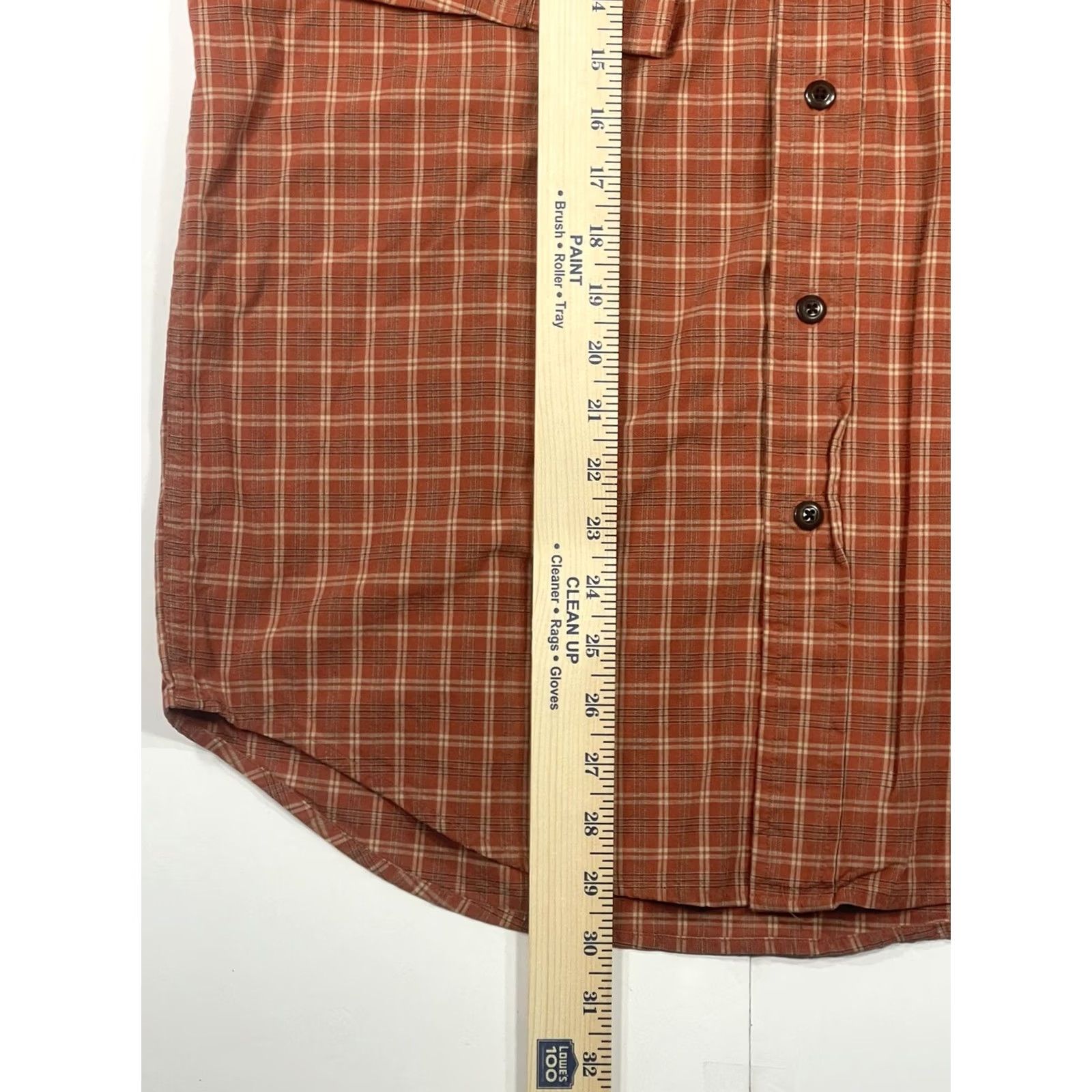 American Eagle Outfitters American Eagle Outfitters Shirt Men’s S Orange Plaid Long Sleeve Flannel Button-Up Front Shirt Size US S / EU 44-46 / 1 - 4 Thumbnail