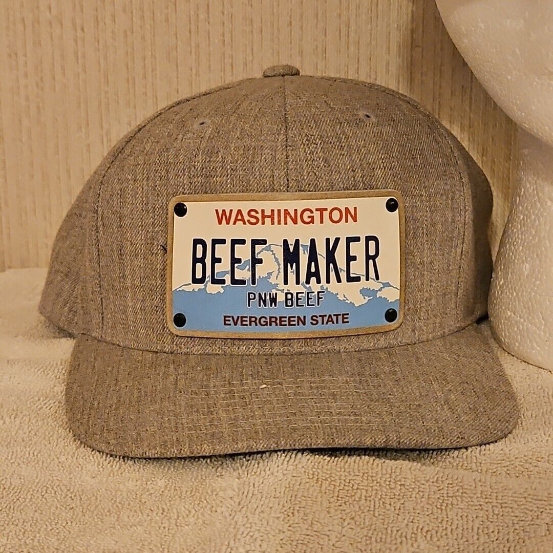 Other Cattle Ranchers Hat Lot WA State Beef Producers Cap Leather Size ONE SIZE - 3 Thumbnail