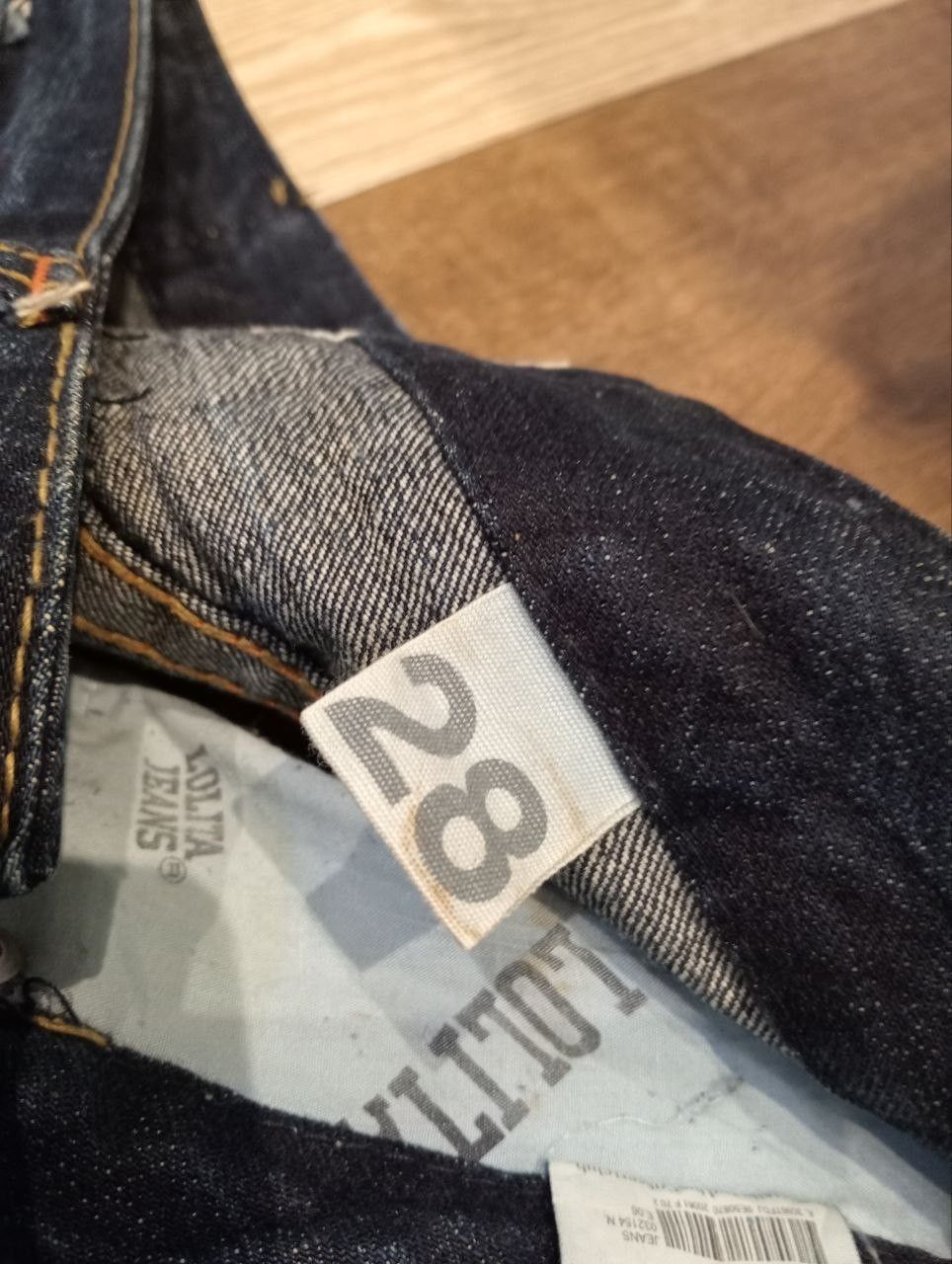 Japanese Brand LOLITA JEANS BLUE WASHED DENIM COTTON LEATHER POCKET PANTS Size US 28 / EU 44 - 9 Thumbnail