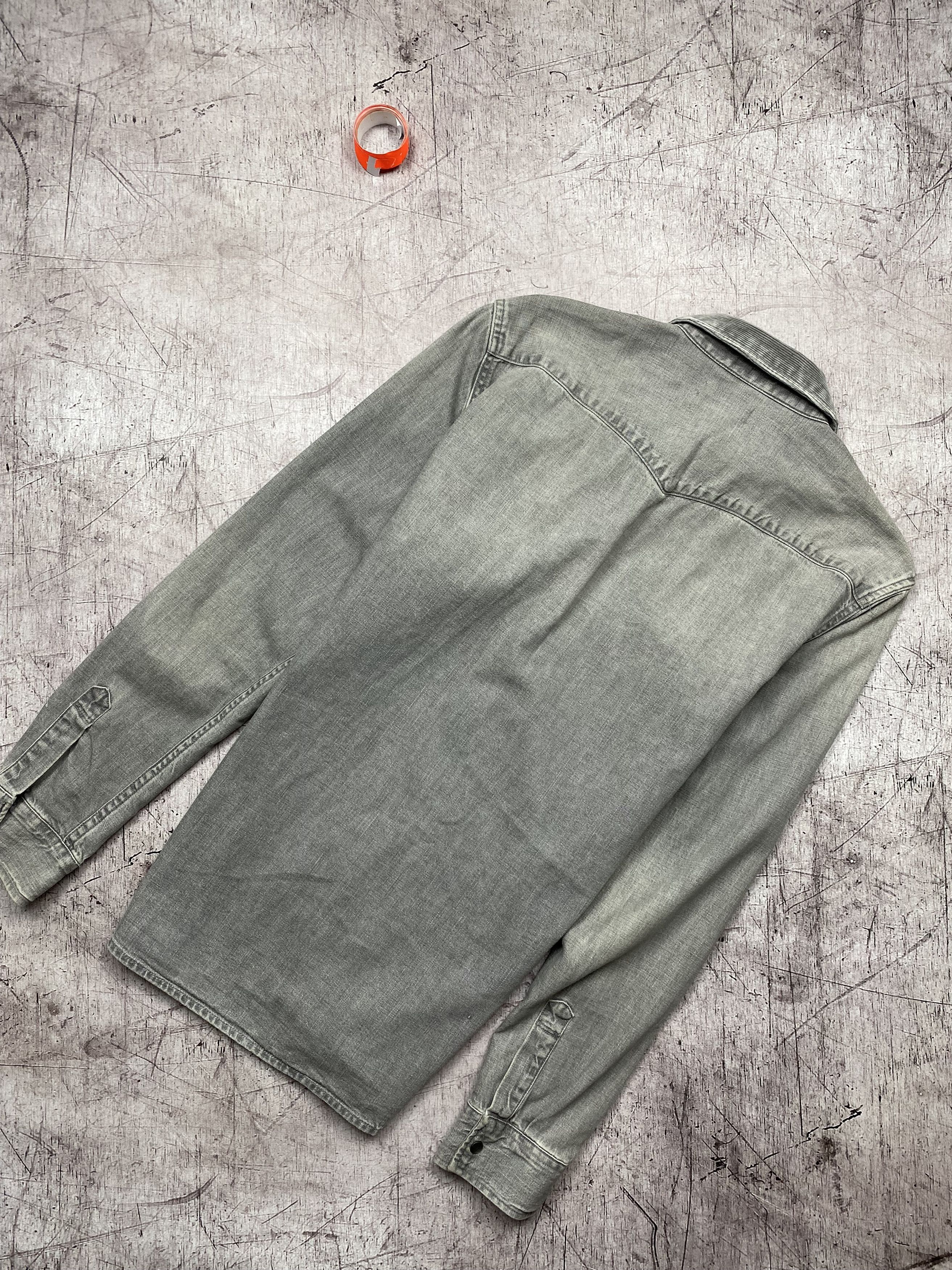 Allsaints × Vintage Allsaints Vintage Mens Denim Gamble Long Sleeve Shirt Size US S / EU 44-46 / 1 - 7 Thumbnail