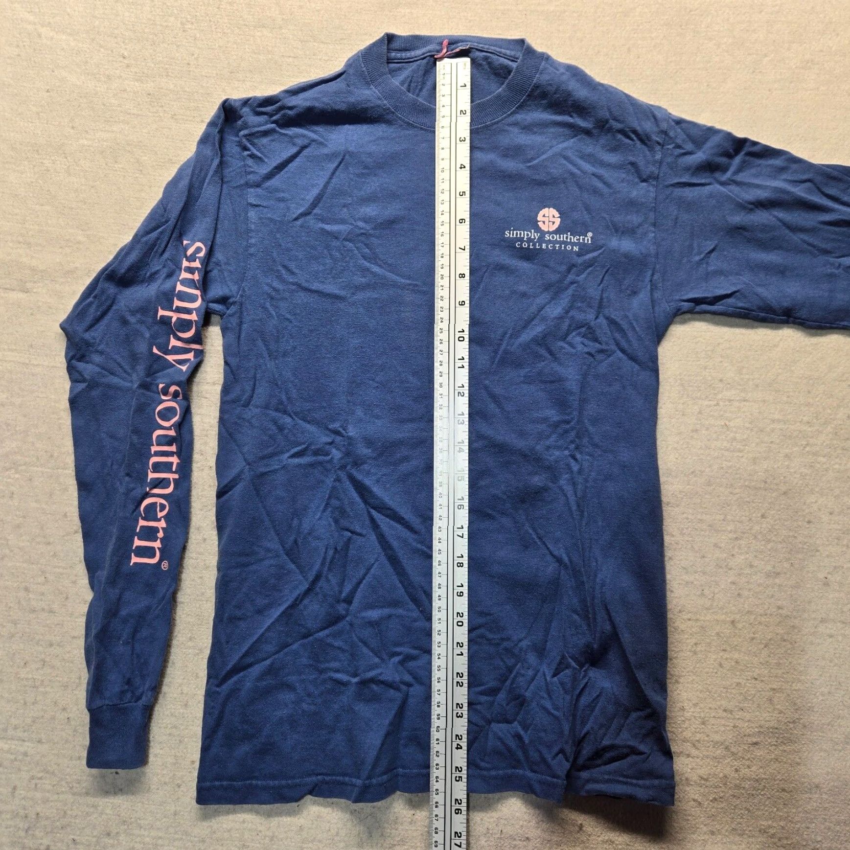 Vintage Simply Southern Long Sleeve T-Shirt Blue Giraffe Graphic "Do All Things With Kindness" Small Womens Size S / US 4 / IT 40 - 6 Thumbnail