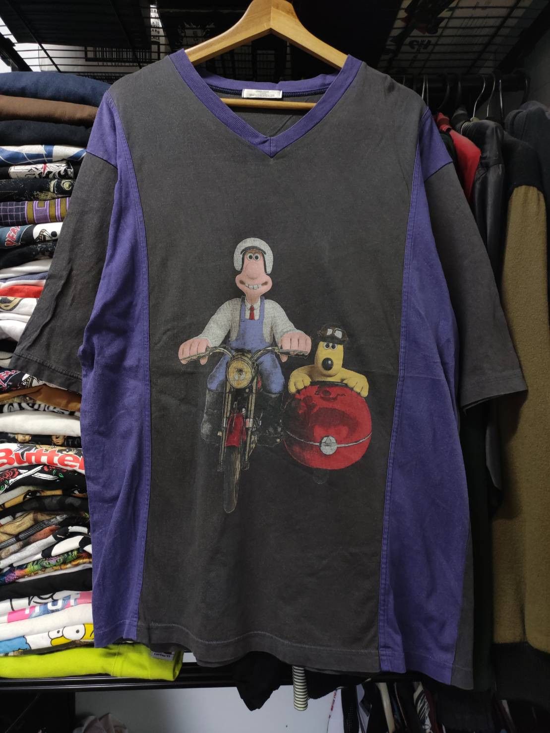 Cartoon Network Vtg 90's Wallace and Gromit x Mark&Spencer Movie T-Shirt Size US L / EU 52-54 / 3 - 1 Thumbnail