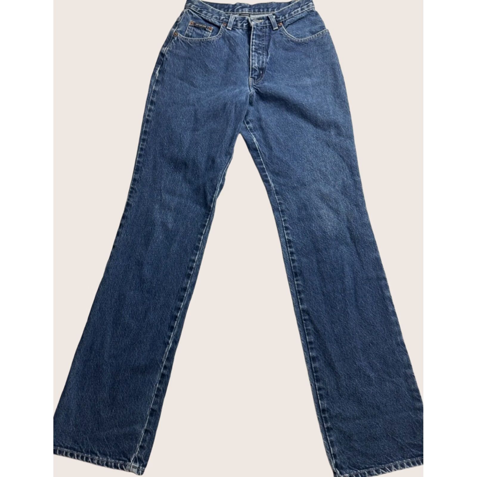 Vintage VINTAGE New York & Company Bootcut Womens 4 Blue Denim Jean Boot cut Pant Women Tall 25x33 Size 27" / US 4 / IT 40 - 1 Thumbnail
