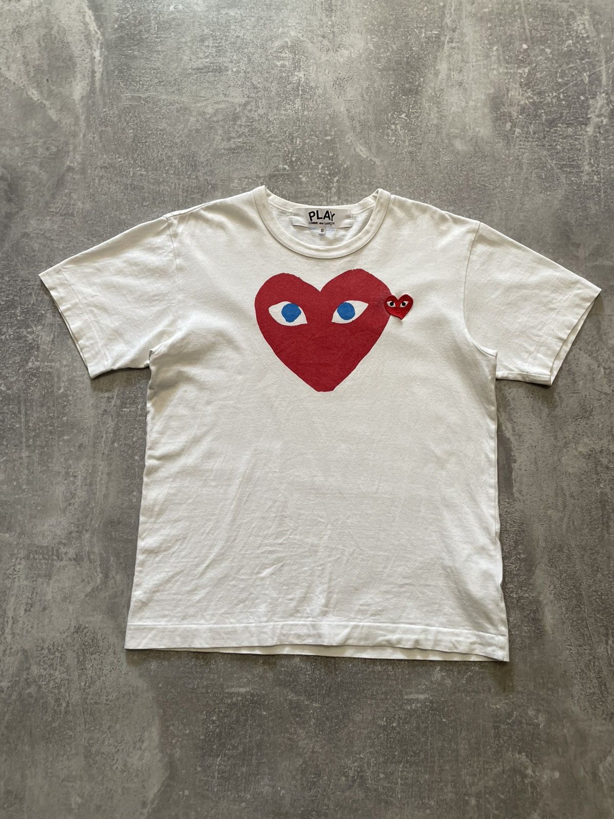Comme des Garcons Short Sleeve White CDG 1986 ete logo print T