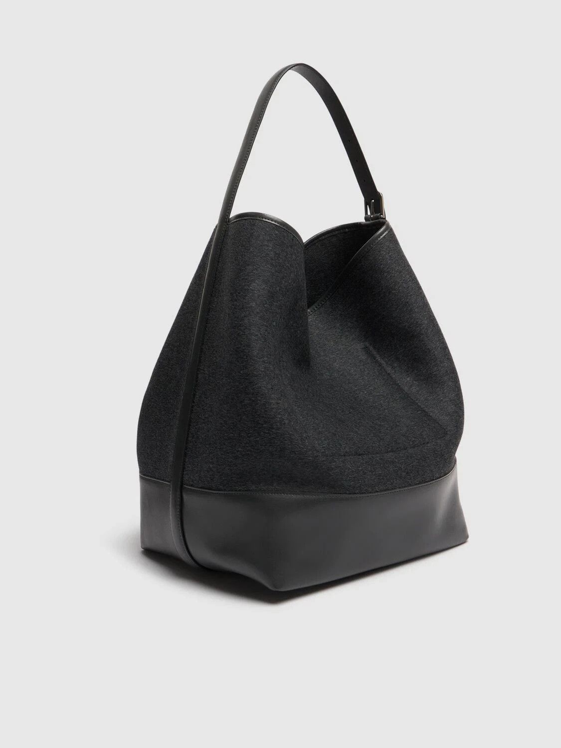 Toteme TOTEME Belted Gray Wool Tote Bag New & Authentic Size ONE SIZE - 3 Thumbnail