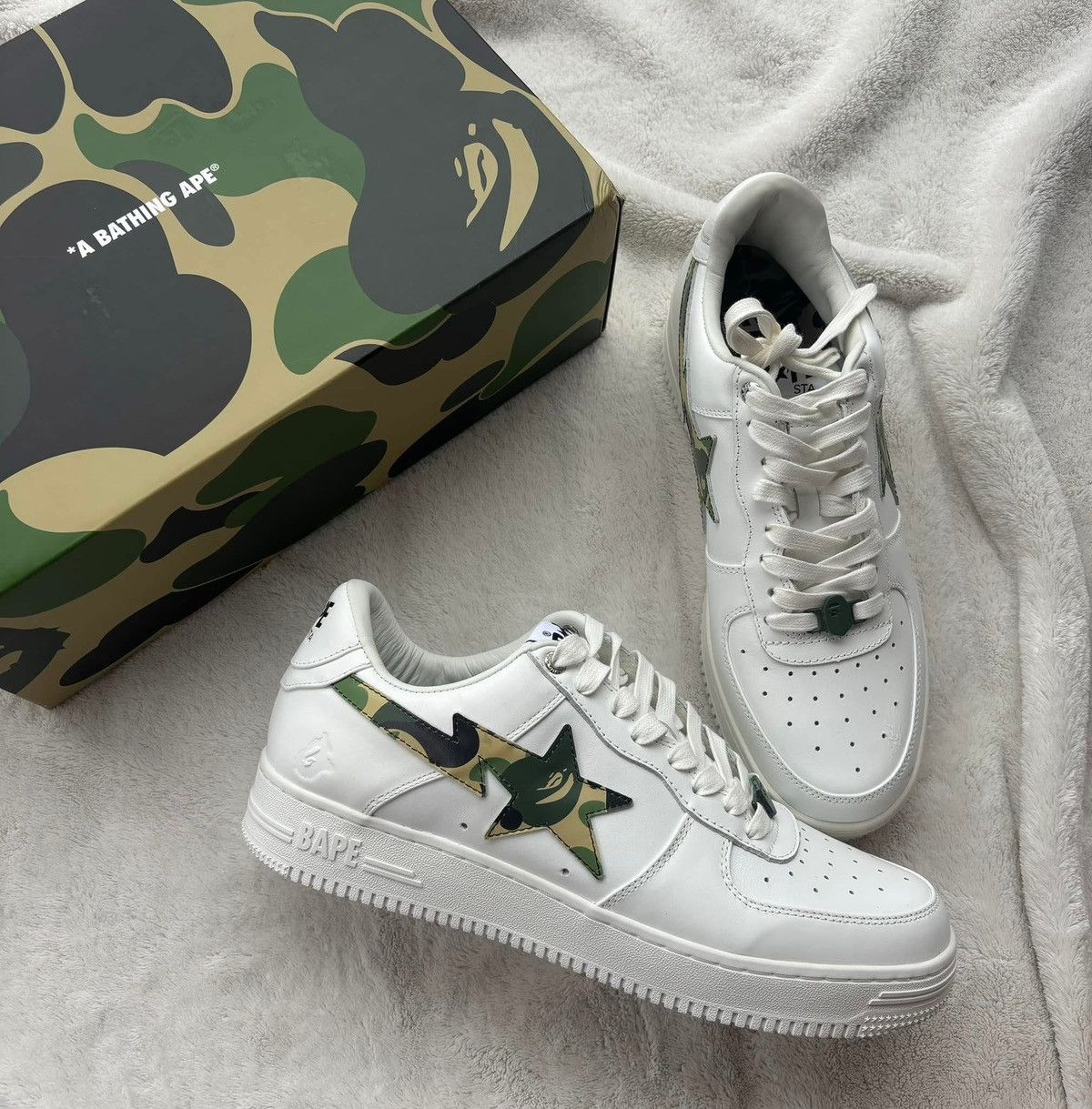 Bapesta White Camo Bape Sta White/Camo Classic Sneakers