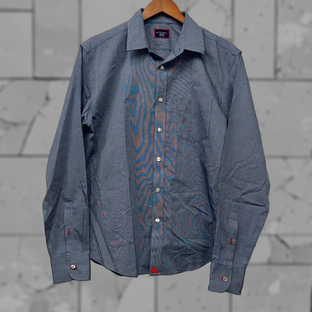 UNTUCKit UNTUCKit Gray Button-Up Long Sleeve Shirt Mens Size M Size US M / EU 48-50 / 2 - 1 Thumbnail