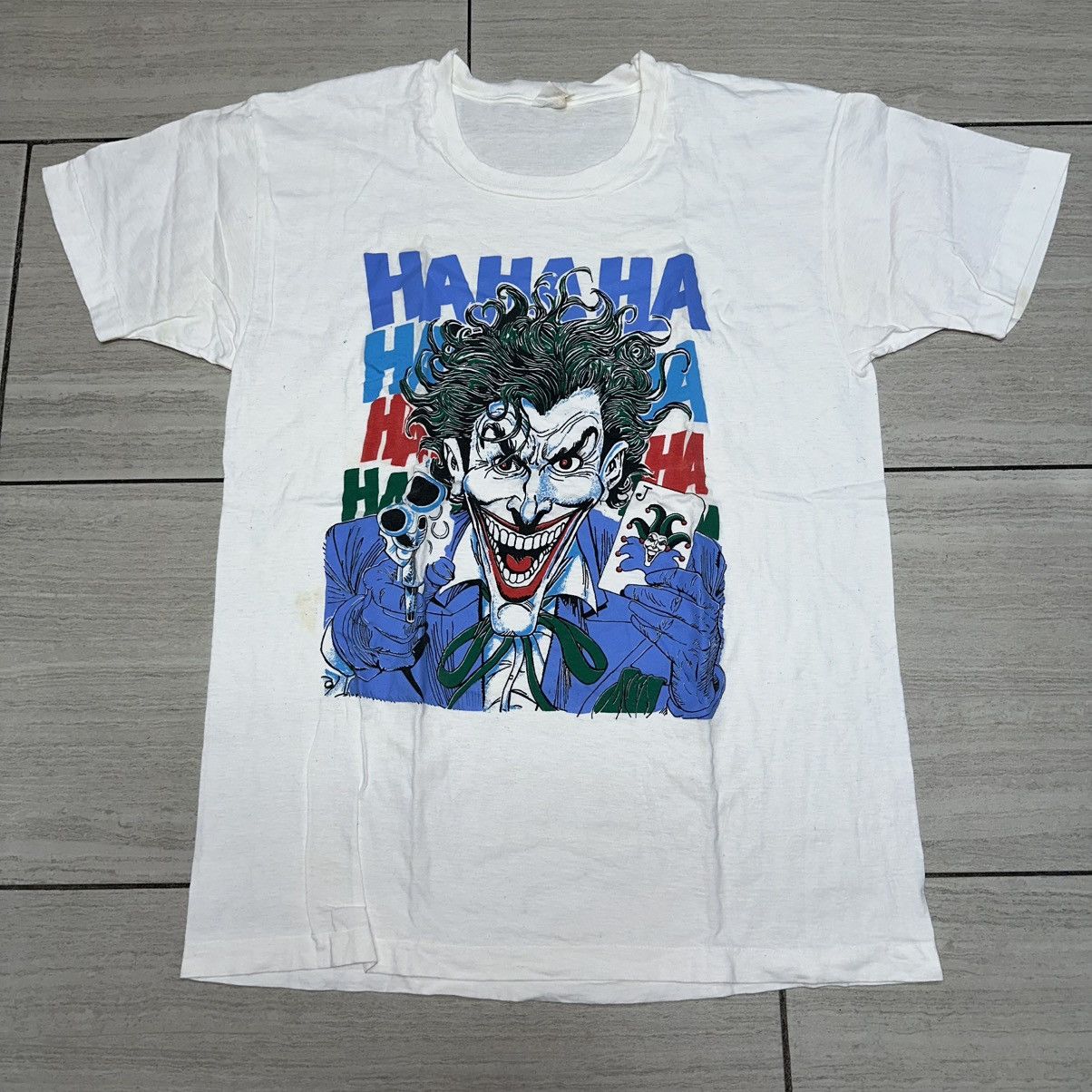 Vintage Vintage Joker Batman 80s T-shirt Size US XL / EU 56 / 4 - 1 Thumbnail