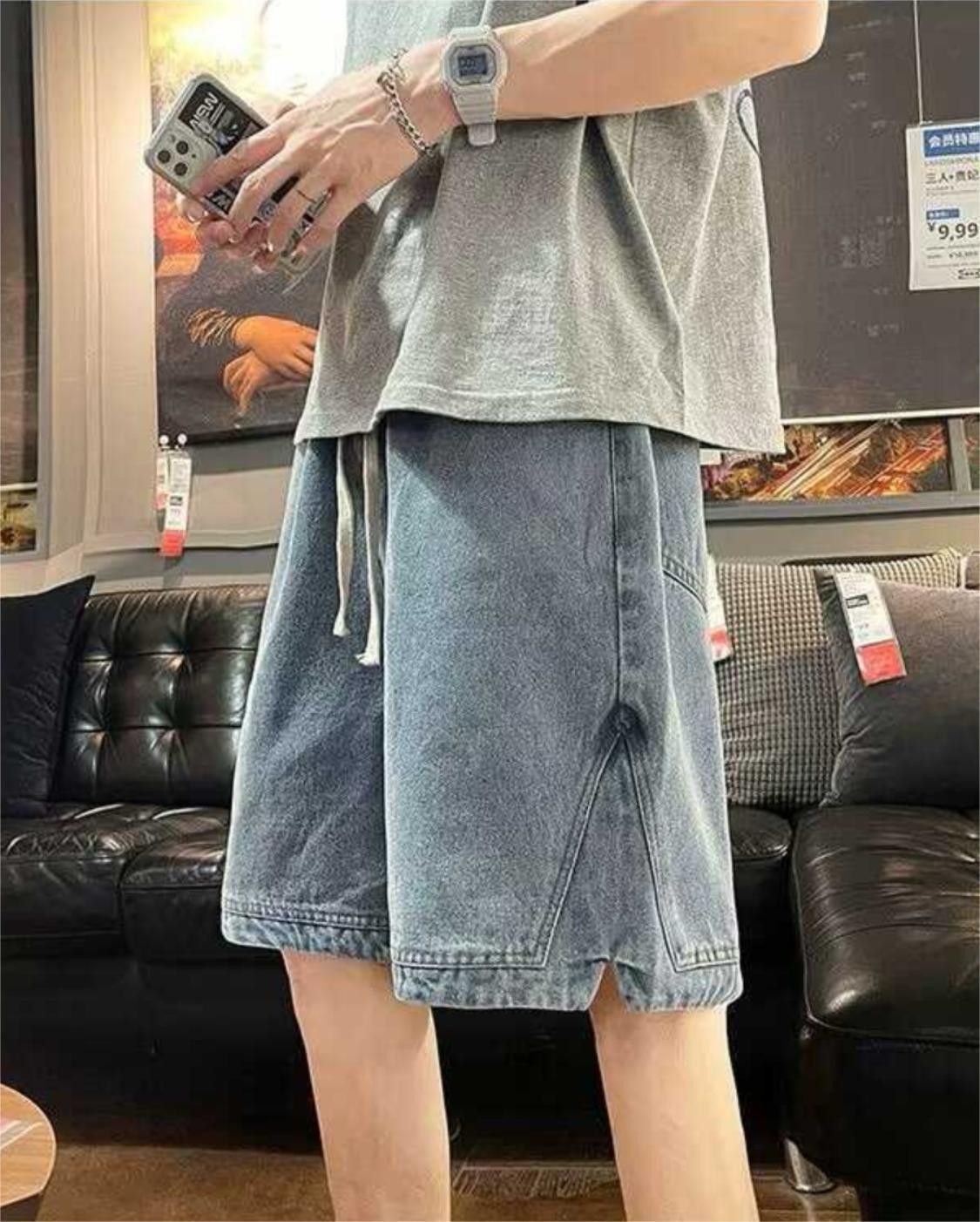 Japanese Brand × Jean Loose casual denim shorts Size US 30 / EU 46 - 1 Thumbnail