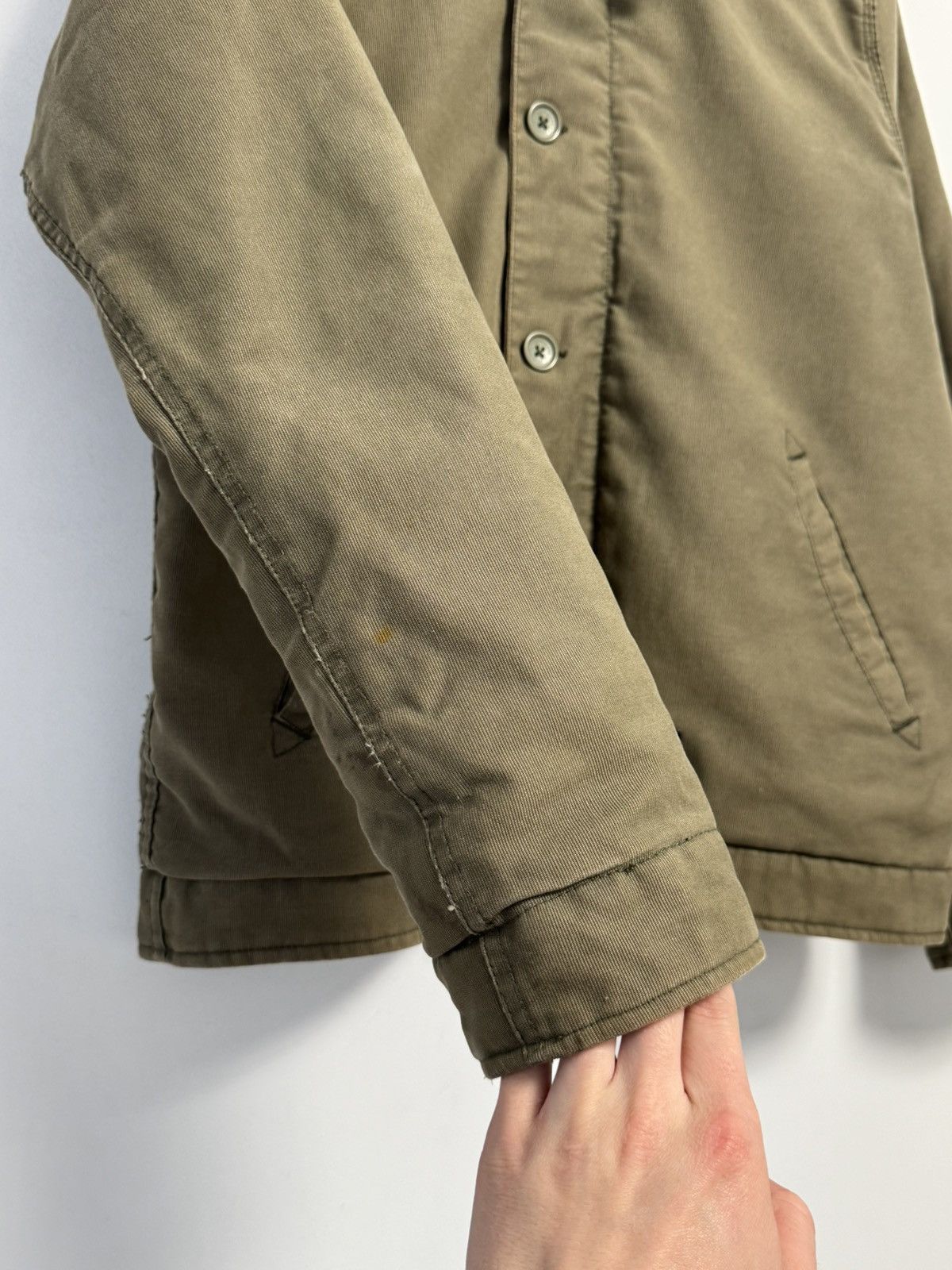Carhartt Carhartt Men's Khaki Cotton Sheffield Jacket N-1 Style Size US S / EU 44-46 / 1 - 10 Thumbnail