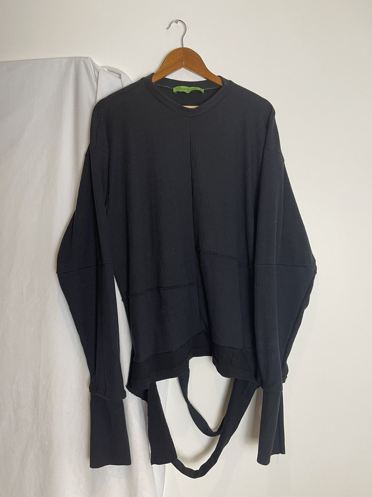 Chorley × Handmade AW Grunge Layered Hem Ribbed Crewneck Sweatshirt Punk Size US L / EU 52-54 / 3 - 1 Thumbnail