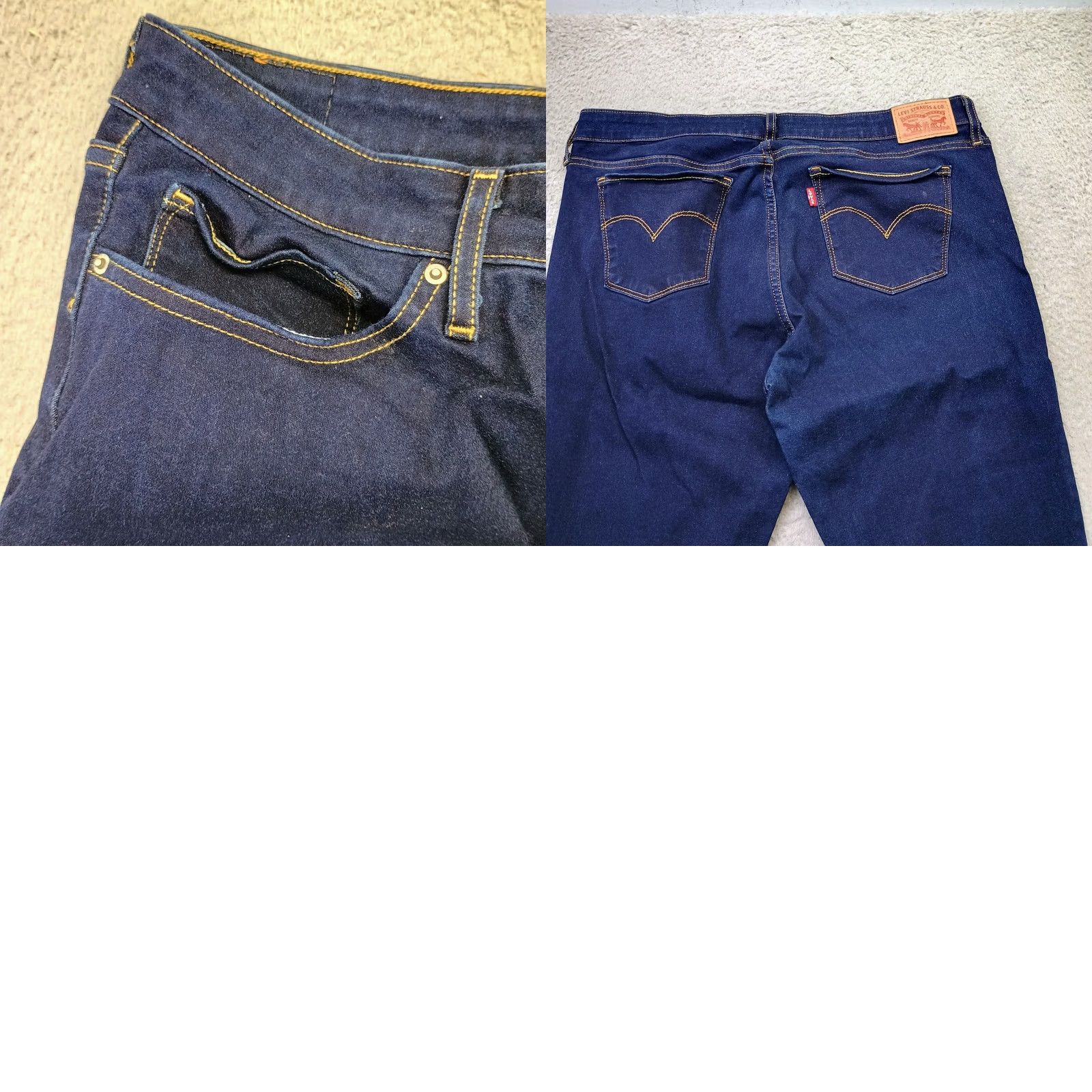 Levi's Levi's 711 Skinny Jeans Womens 33 Blue Denim Dark Wash Red Tab Single Stitch Jeans Womens Size 33 Blue Denim 711 Skinny Size 24" / US 00 / IT 34 - 8 Thumbnail