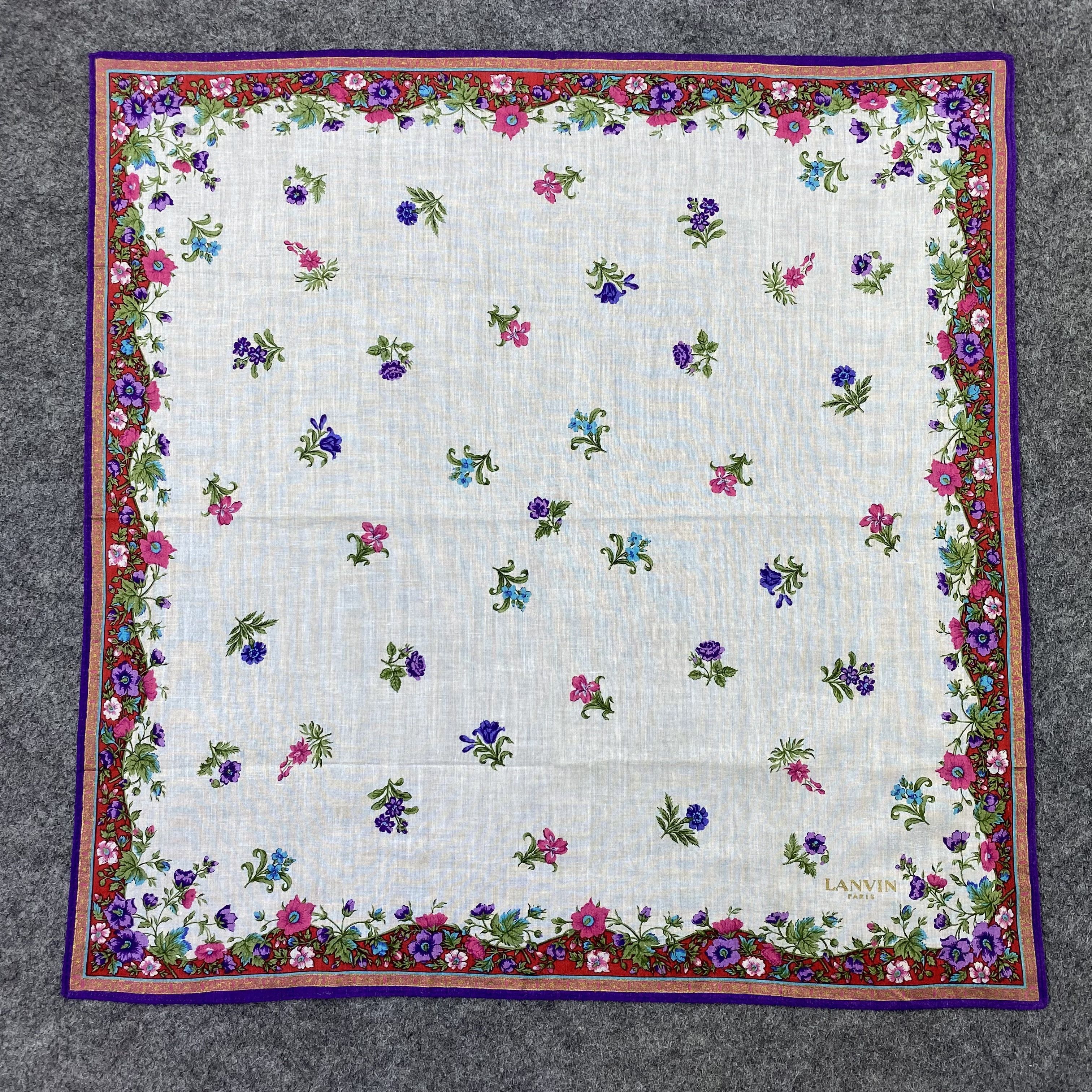 Lanvin Lanvin Handkerchief Neckerchief Bandana-B1690 Size ONE SIZE - 3 Thumbnail