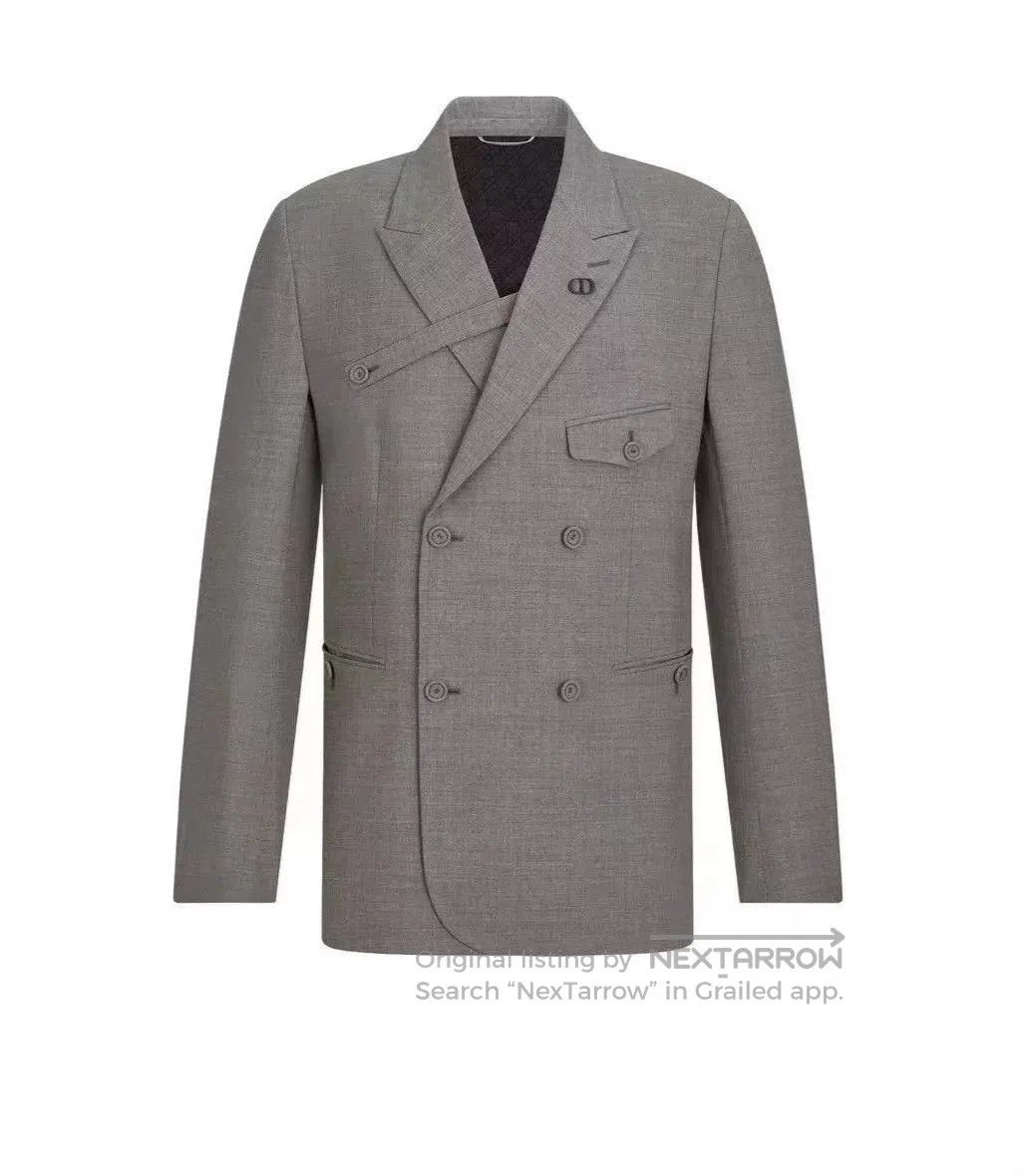 Dior Dior Gray Double Breasted Suit Jacket. Size US M / EU 48-50 / 2 - 3 Thumbnail