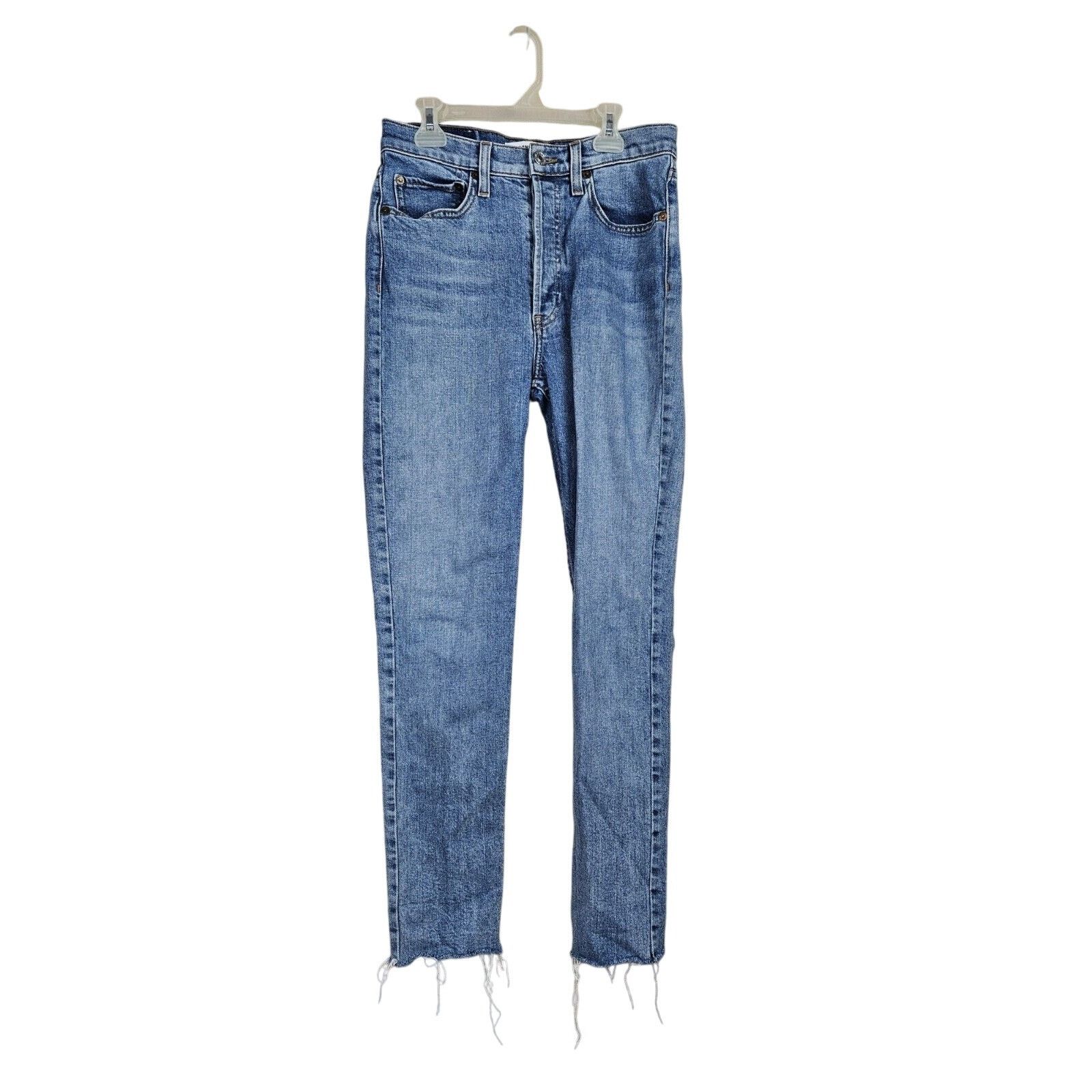 RE/DONE Re/Done Originals High Rise Ankle Crop Jeans Size 27" / US 4 / IT 40 - 1 Thumbnail