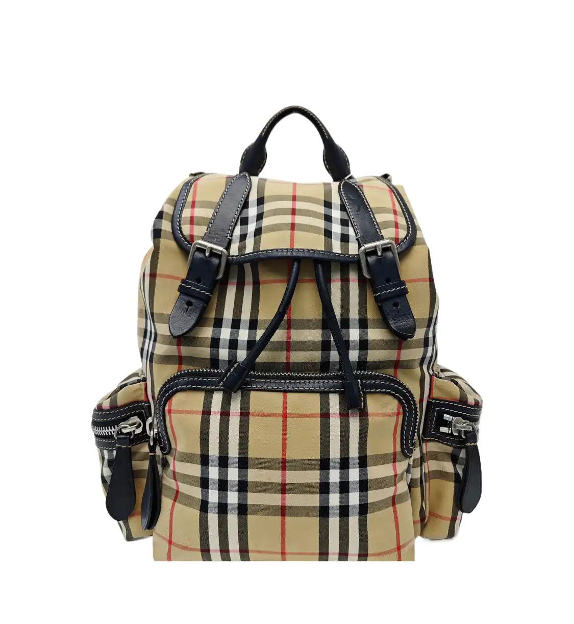 Burberry BURBERRY The Rucksack Medium khaki nylon backpack silver hardware Size ONE SIZE - 1 Thumbnail
