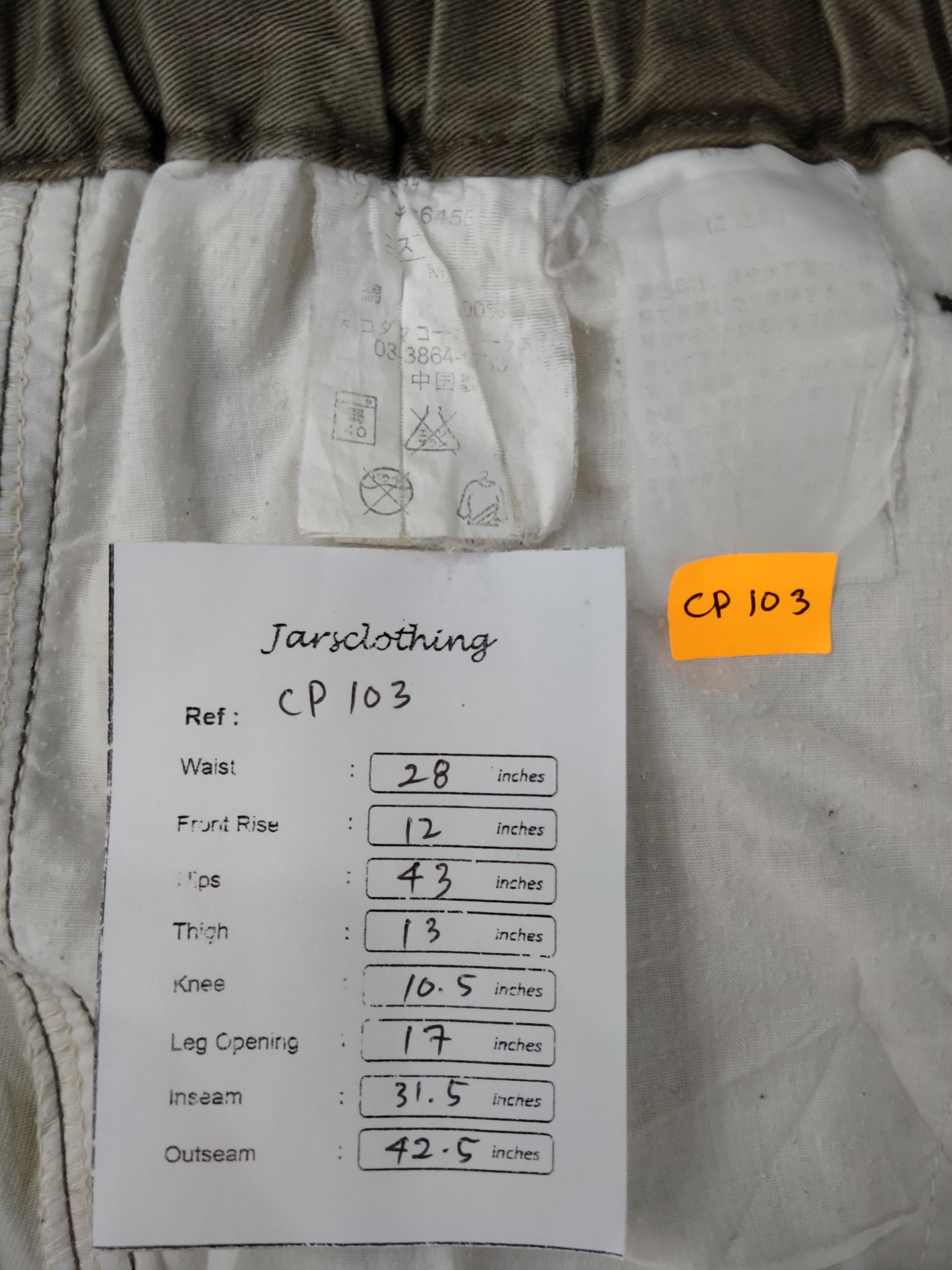 Japanese Brand Hanes Japanese Brand Cargo Multi Pocket Pants 28x31.5 -CP103 Size US 28 / EU 44 - 8 Thumbnail