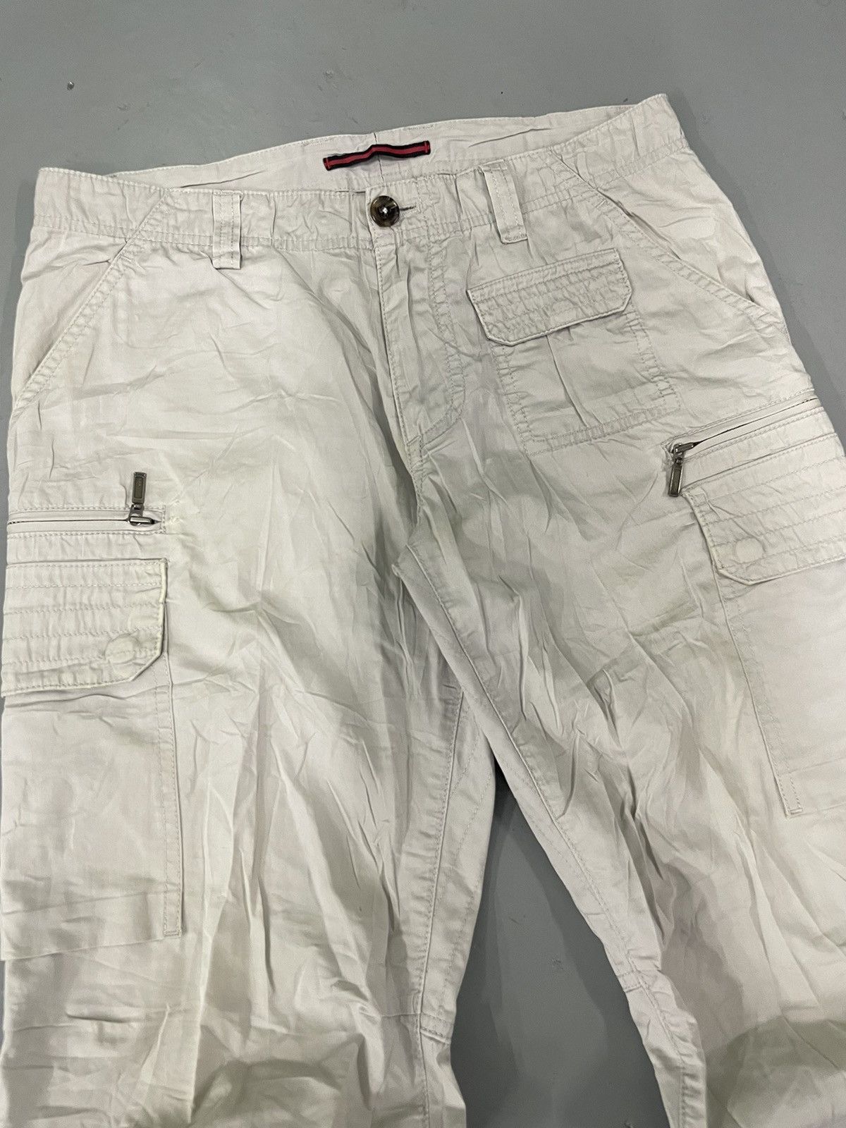 Japanese Brand Jun Red Cargo Multipocket Size US 32 / EU 48 - 2 Thumbnail