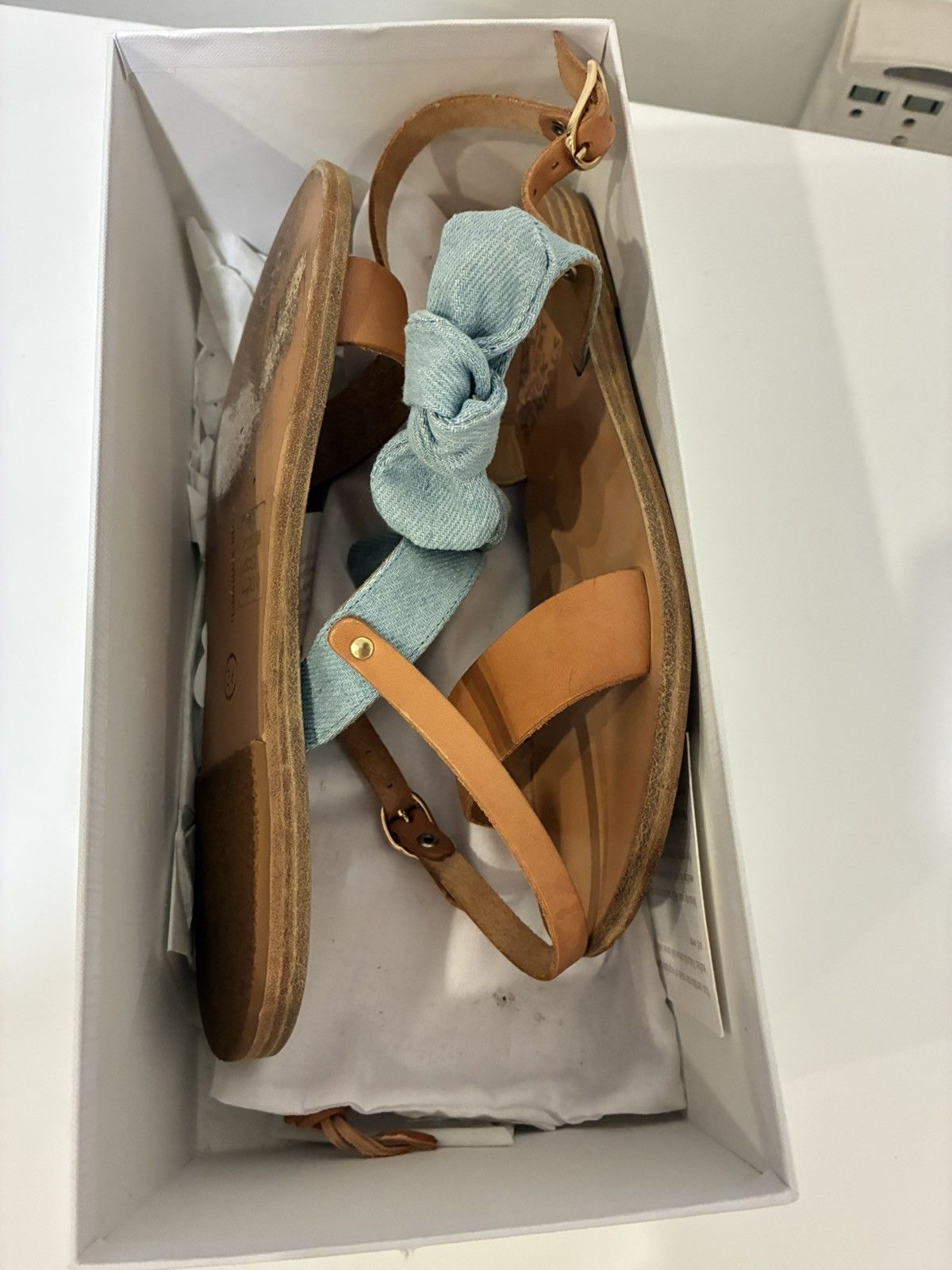 Ancient Greek Sandals Ancient Greek Clio Bow sandal Size 6 Size US 6 / IT 36 - 10 Thumbnail