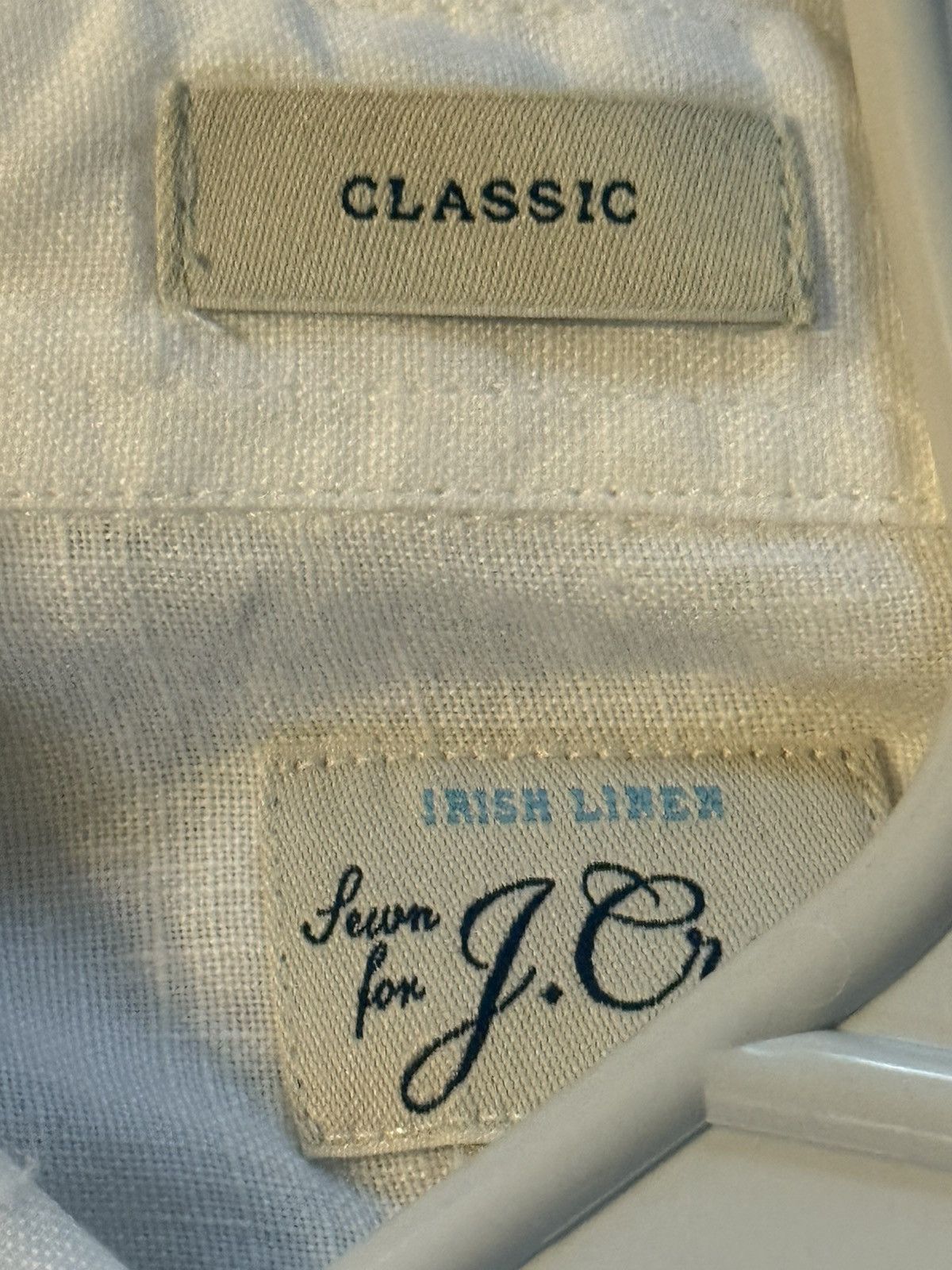J.Crew J Crew White Linen Shirt Size US L / EU 52-54 / 3 - 2 Thumbnail