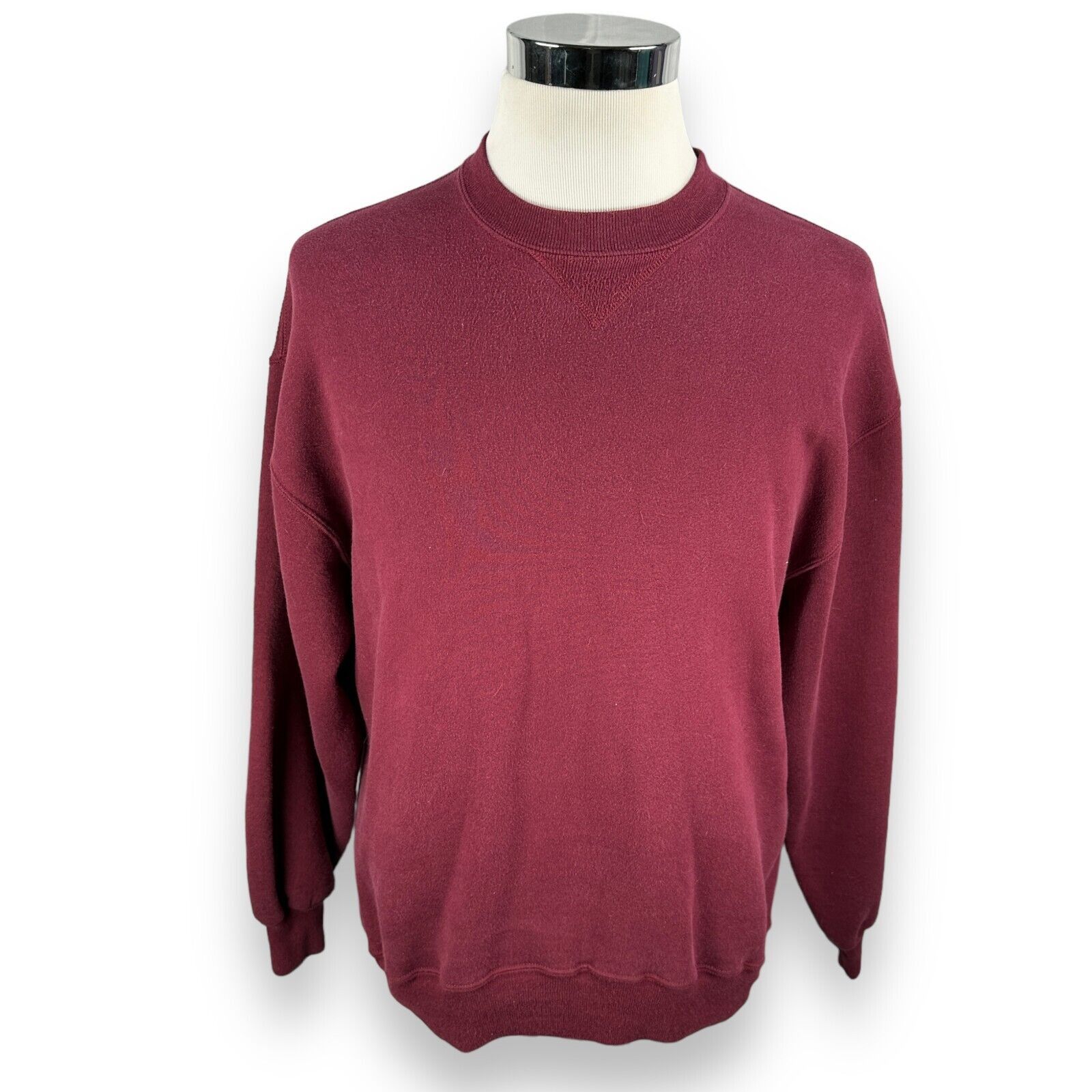 Russell Athletic Vintage Russell Athletic Sweatshirt XL Burgundy Crewneck USA Size US XL / EU 56 / 4 - 1 Thumbnail