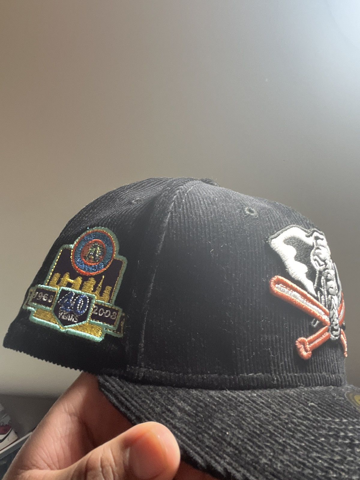 Hat Club × MyFitteds × New Era 7 GTA MyFitteds GTA Vice city corduroy stomper fitted Size ONE SIZE - 4 Thumbnail