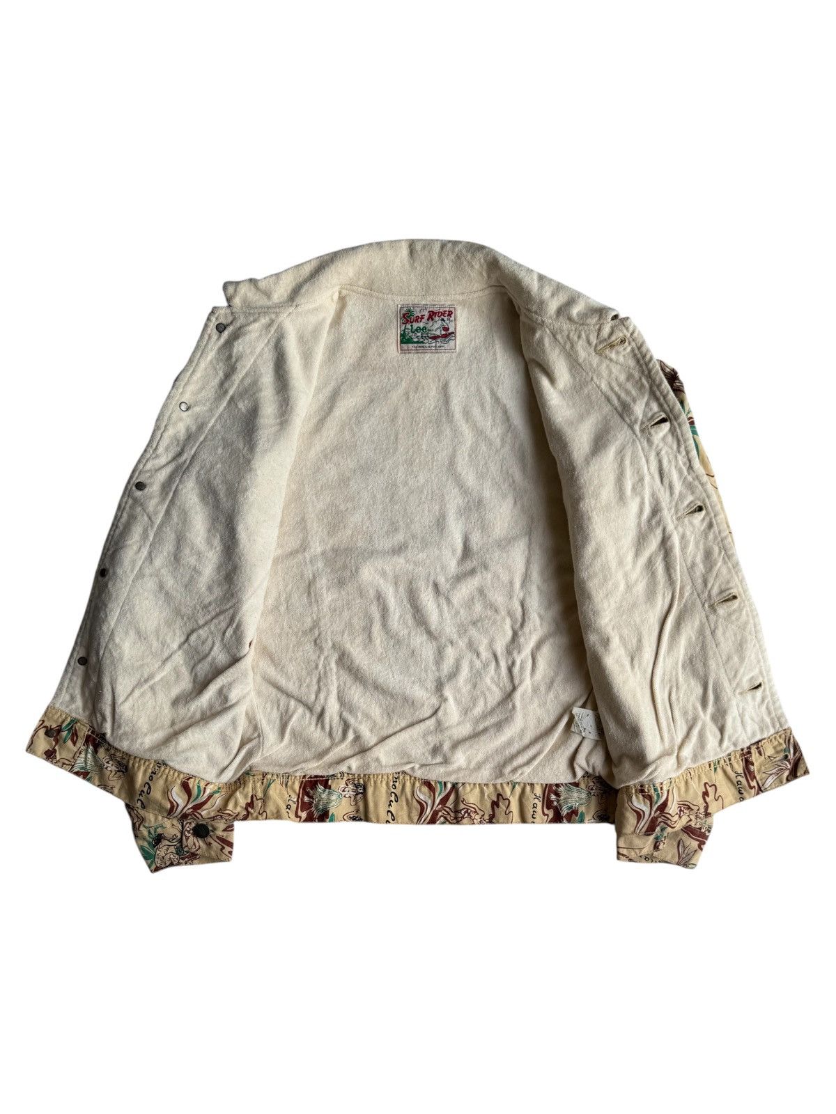 Lee VERY RARE VINTAGE JACKET TRUCKER LEE SURF RIDER OVER PRINT Size US M / EU 48-50 / 2 - 3 Thumbnail