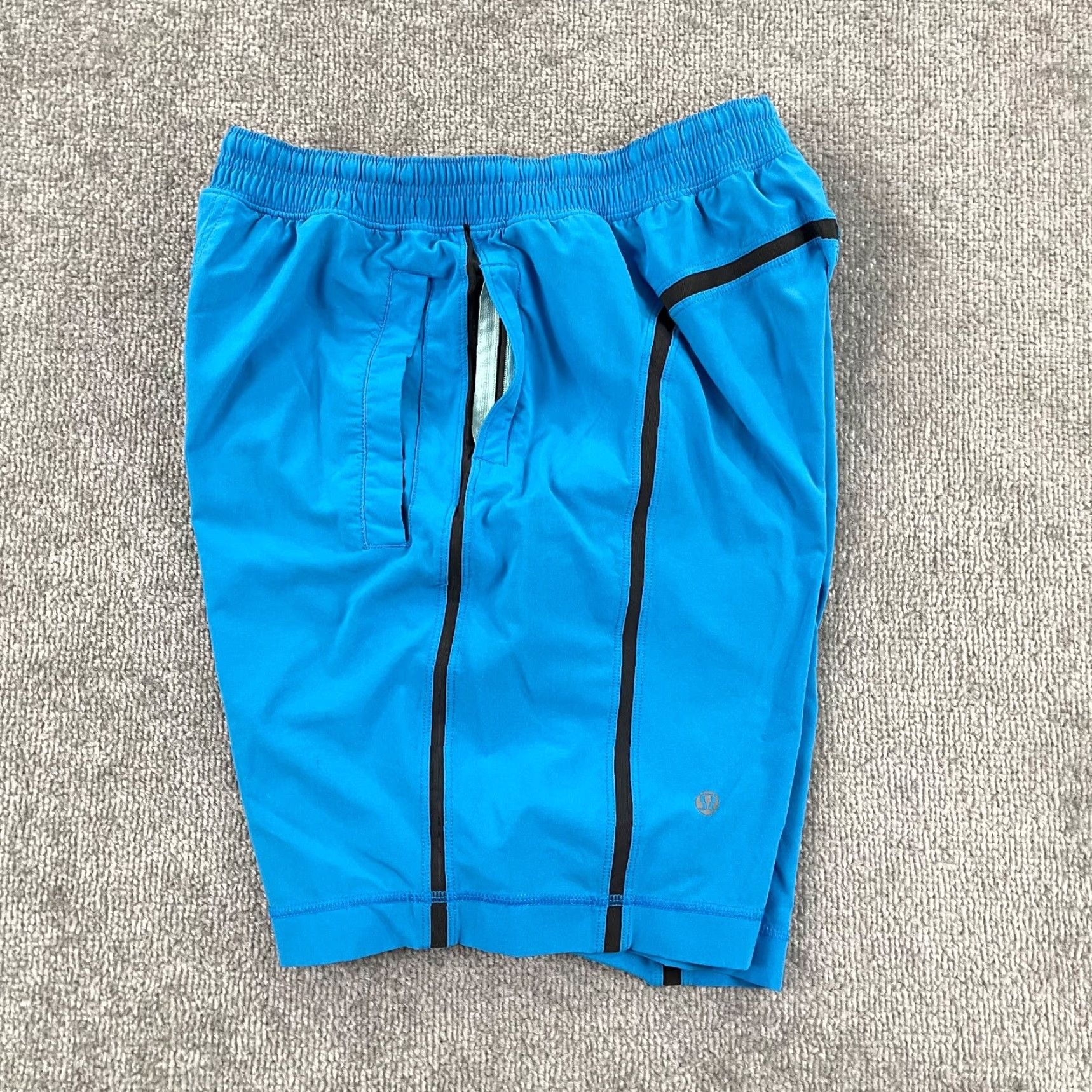 Lululemon LULULEMON Shorts Mens Medium x 8" Lined Pace Breaker Blue Running Training Gym Size US 31 - 7 Thumbnail