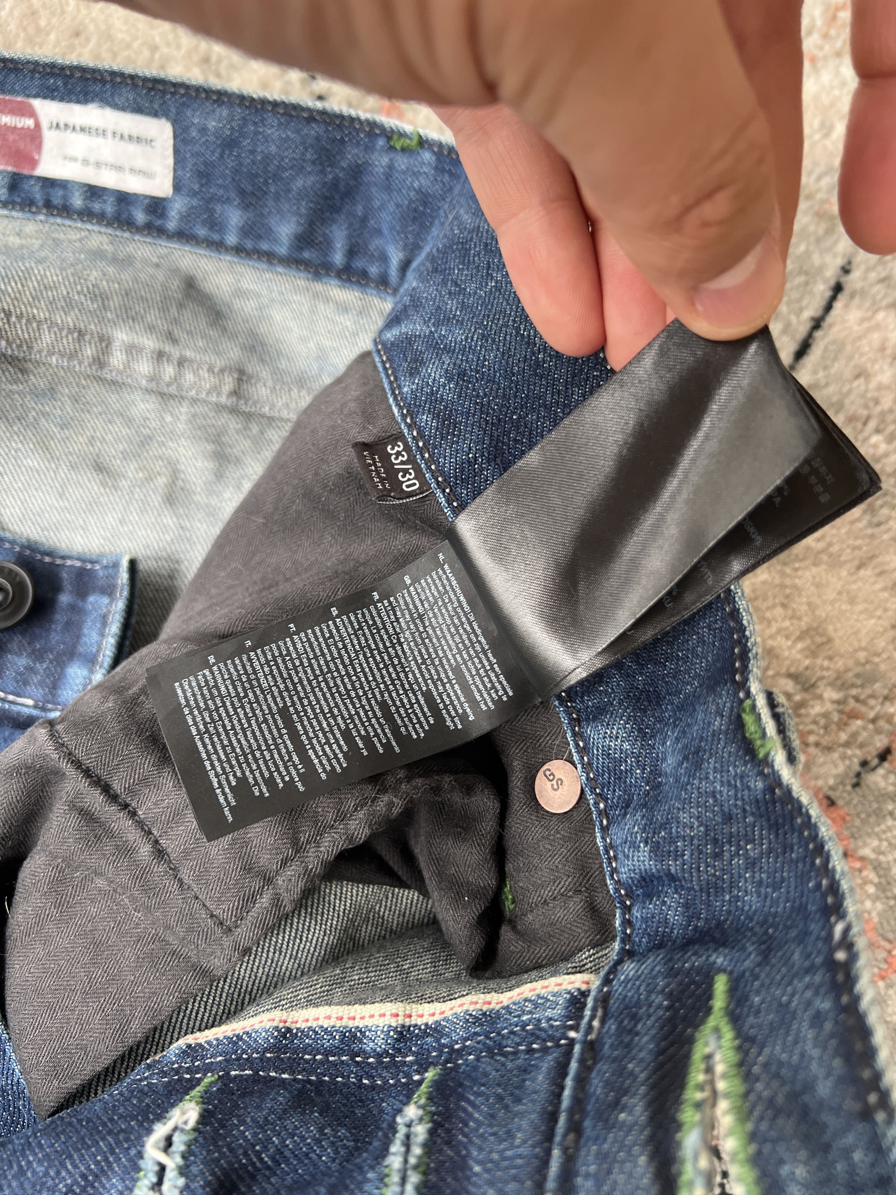 G-Star G-Star Raw Premium Japanese Fabric Jeans Size US 33 - 11 Thumbnail