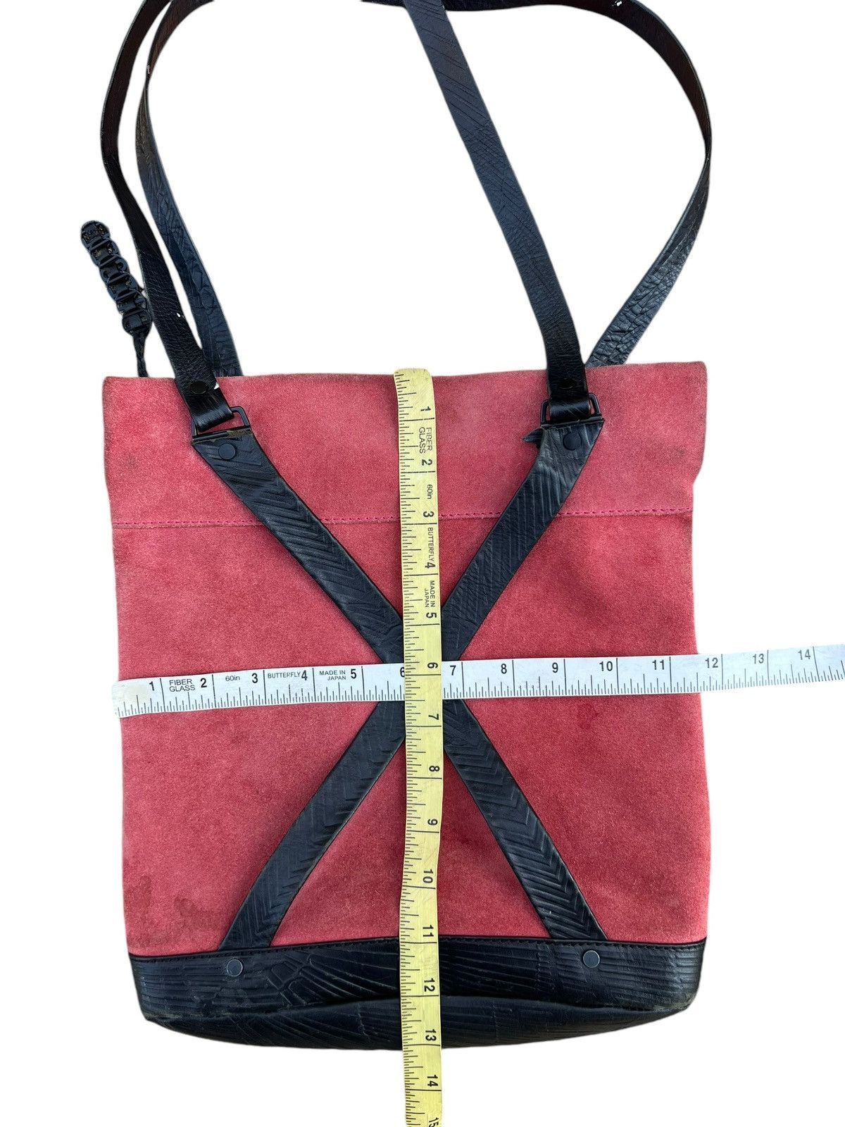 Leather Vintage Diesel Muddy Patina Suede Leather Mini Tote Bag Size ONE SIZE - 25 Thumbnail