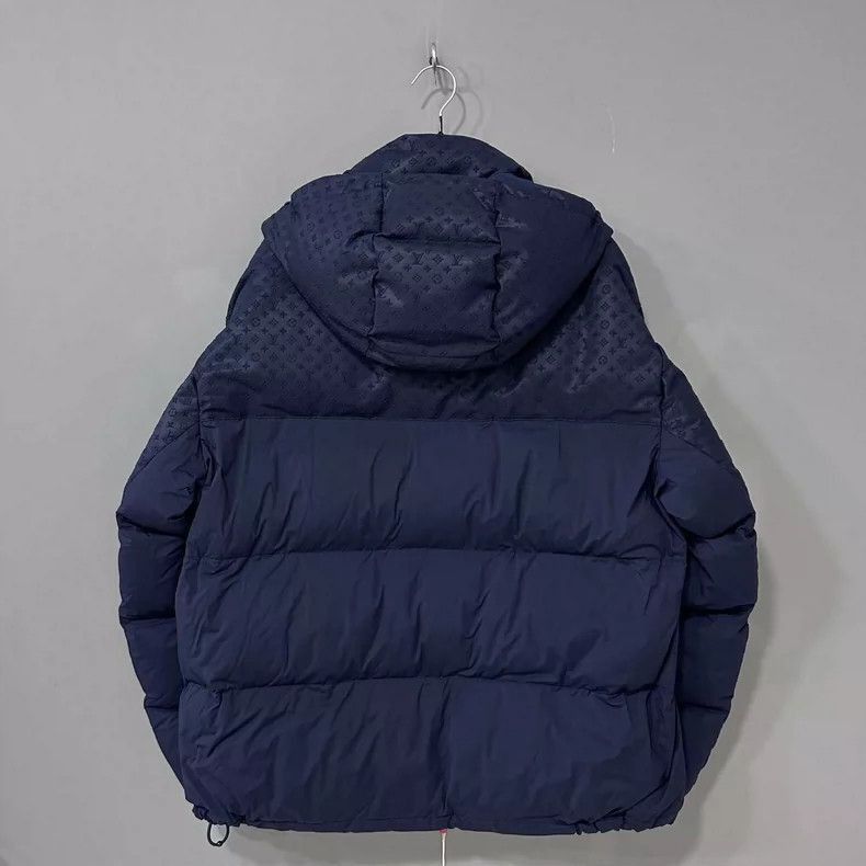 Louis Vuitton Blue Logo Puffer Jacket by Louis Vuitton-2506 Size US L / EU 52-54 / 3 - 3 Thumbnail