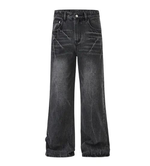 Hypebeast × Japanese Brand Pants Lightning crack baggy vintage loose bootcut jeans Size US 32 / EU 48 - 4 Thumbnail