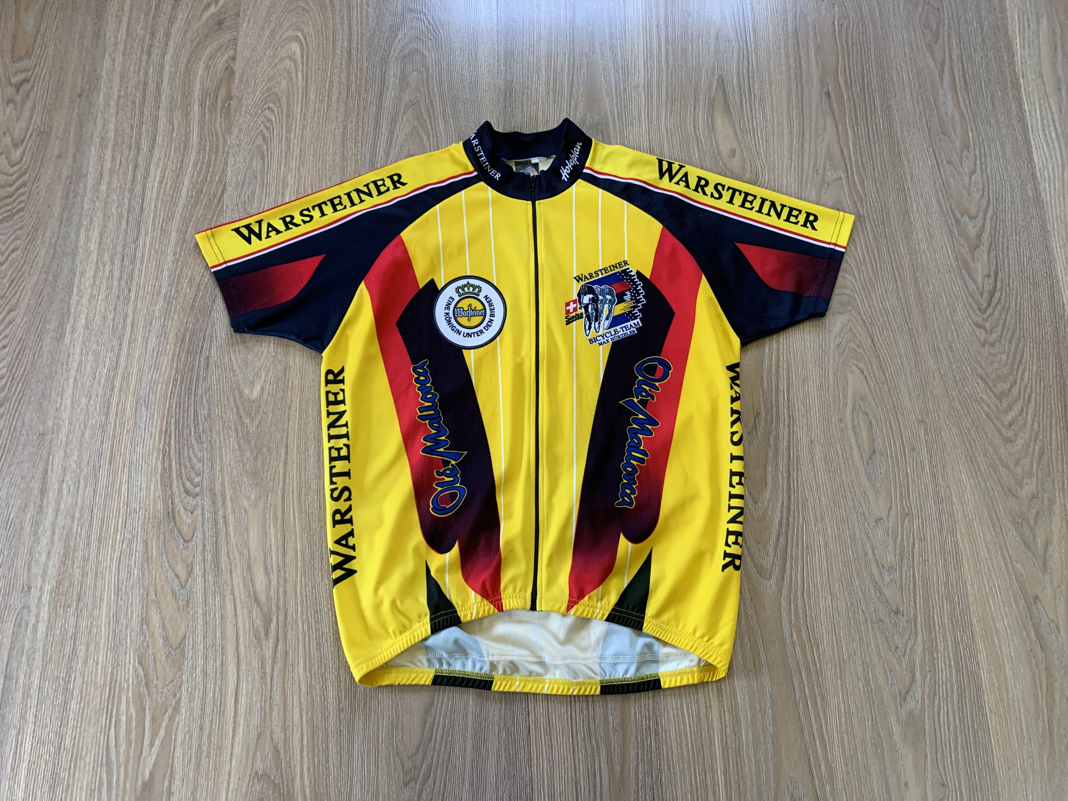 Bicycle × Sports Specialties Warsteiner Hurzeler Vintage Cycling Jersey Size US XL / EU 56 / 4 - 1 Thumbnail