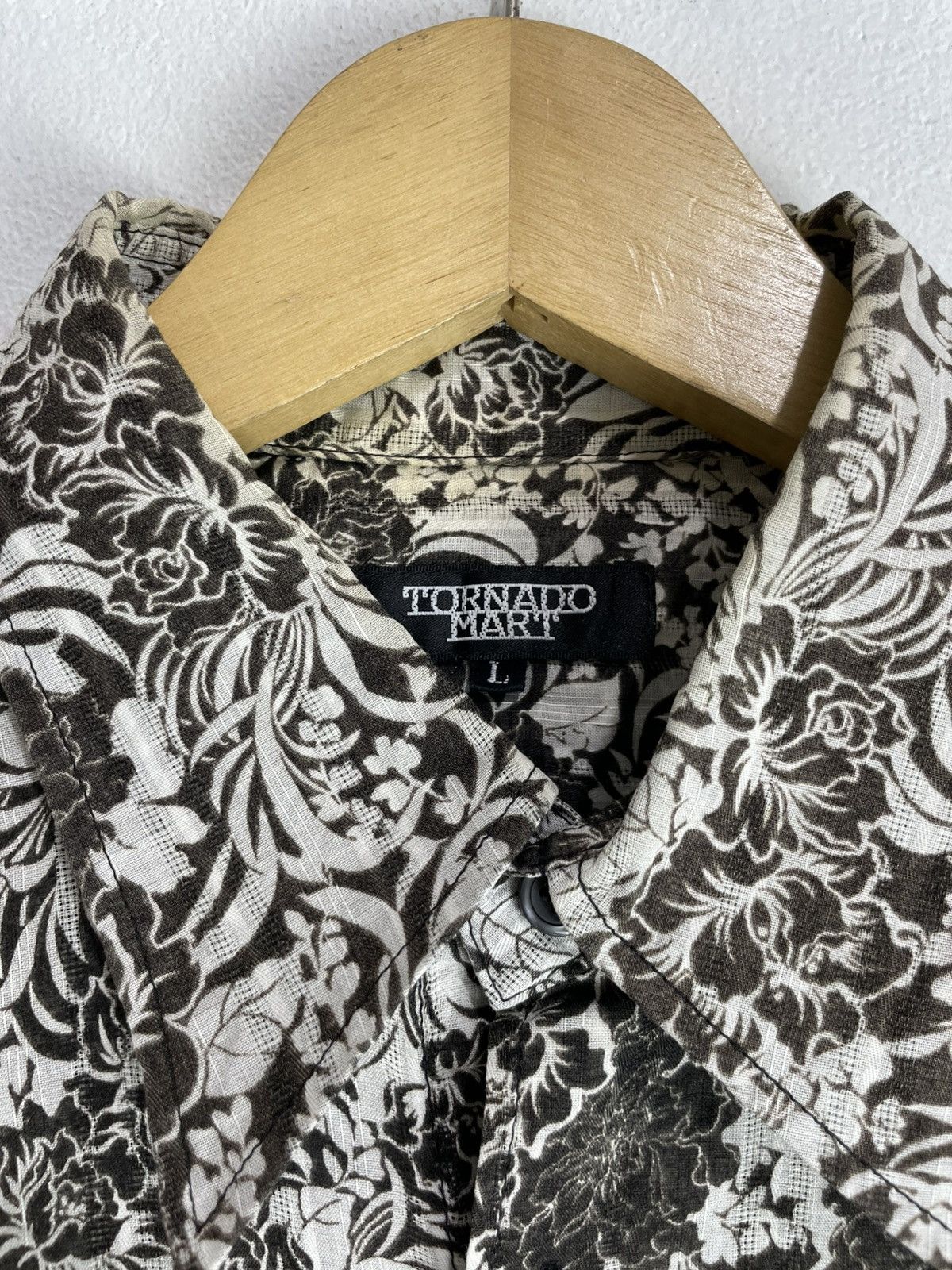 Tornado Mart Gothic Floral Transparent shirt Size L / US 10 / IT 46 - 2 Thumbnail