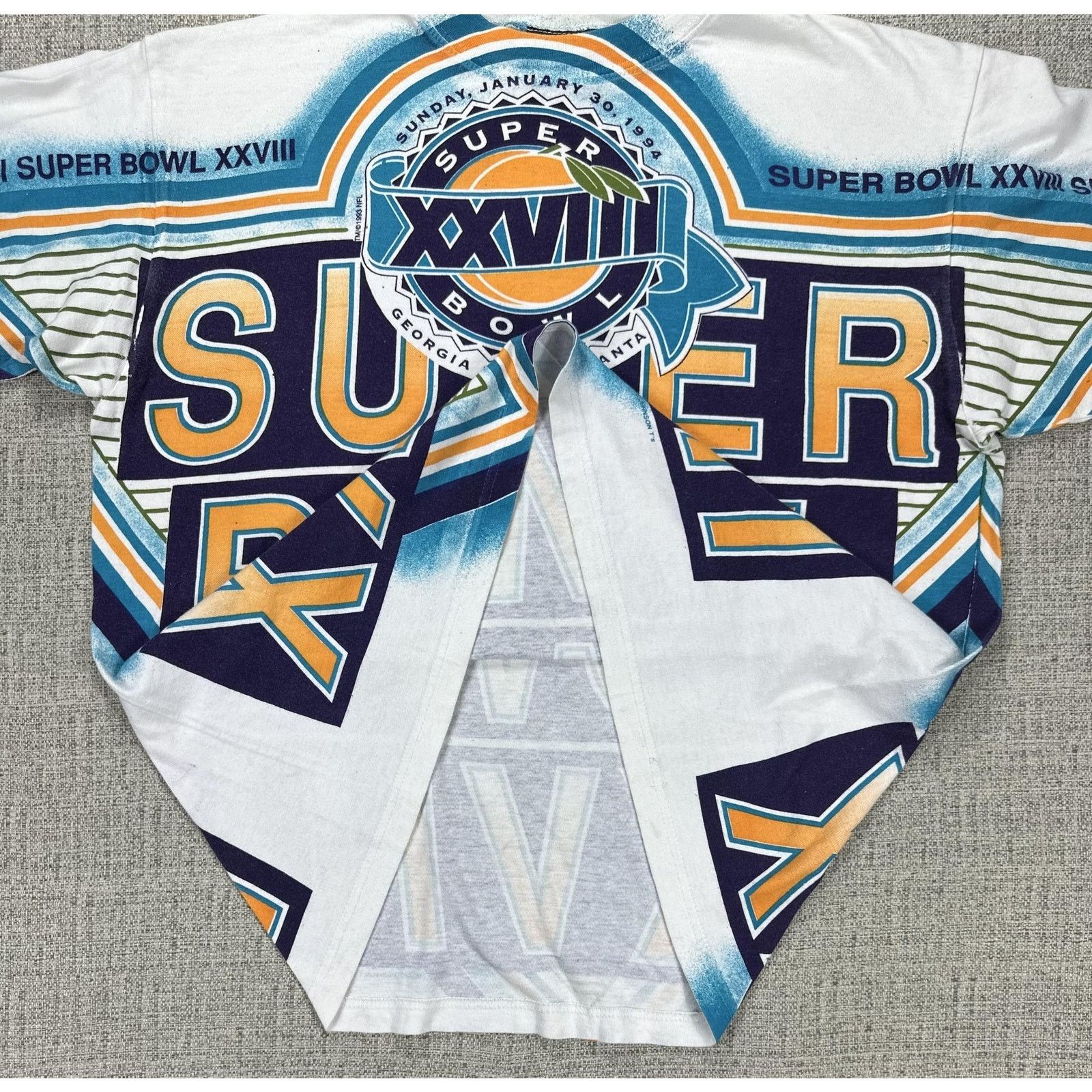 Other Super Bowl XXVIII Shirt Sz L Magic Johnson 1994 Cowboys AOP Size US L / EU 52-54 / 3 - 6 Thumbnail