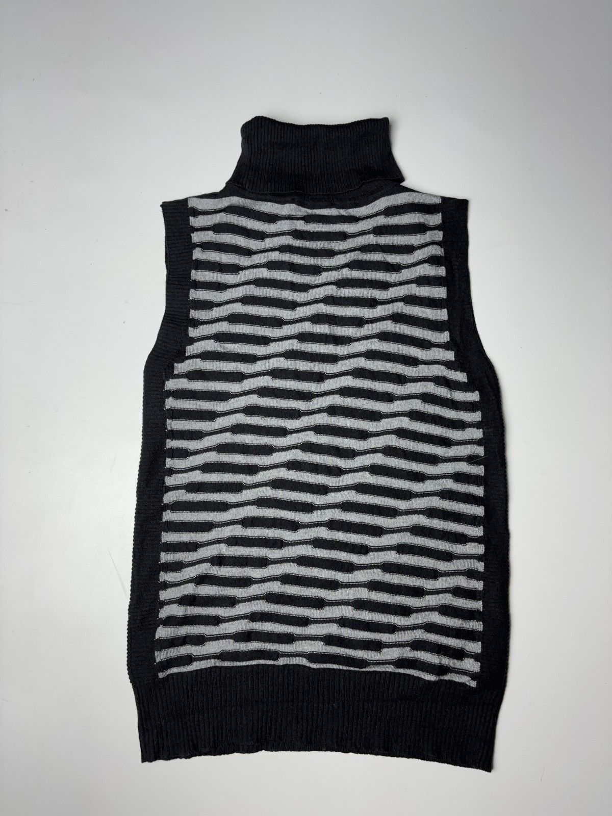 Cop Copine Cop copine vintage avant garde cyber knit vest tank top Size M / US 6-8 / IT 42-44 - 2 Thumbnail
