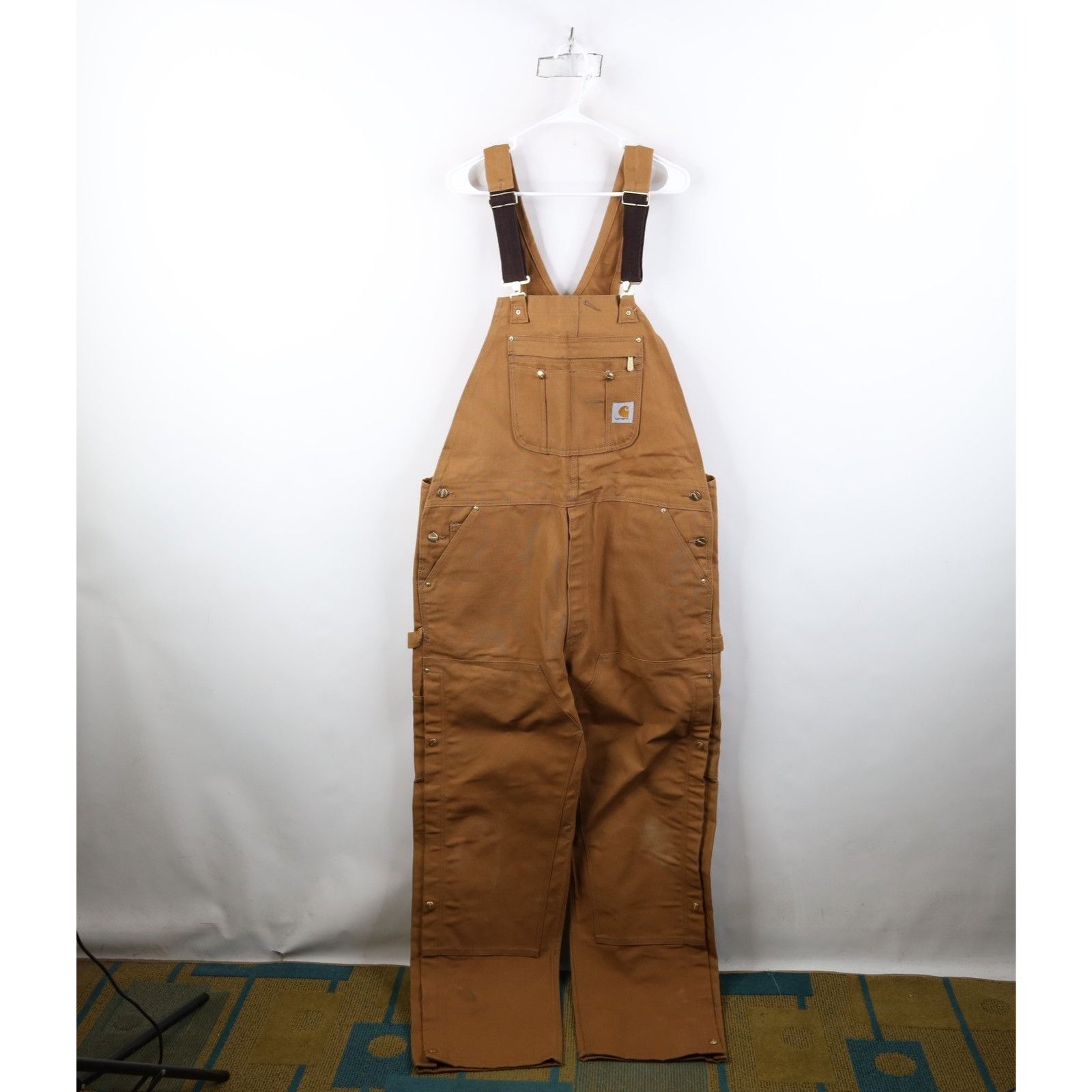 Carhartt Vintage Carhartt Distressed Canvas Double Knee Overalls Size US 40 / EU 56 - 1 Thumbnail