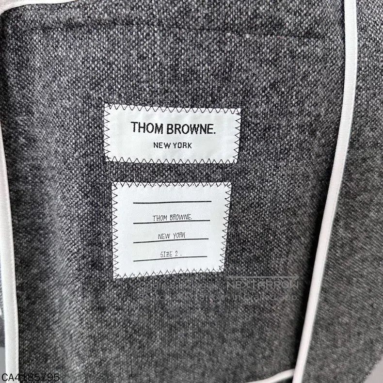 Thom Browne Thom Browne Woolen dark gray Jackets Size US M / EU 48-50 / 2 - 6 Thumbnail
