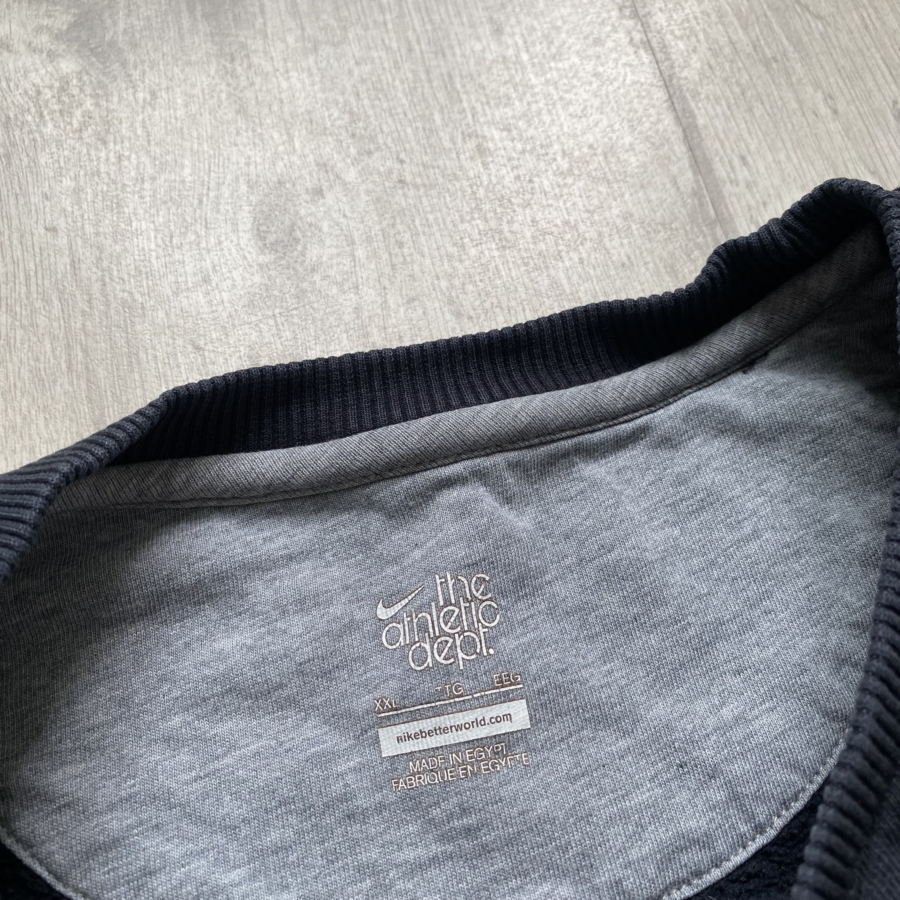 Nike 🩶Vintage 00s Faded Nike Boxy Sweatshirt mini swoosh Y2K Size US XXL / EU 58 / 5 - 7 Thumbnail